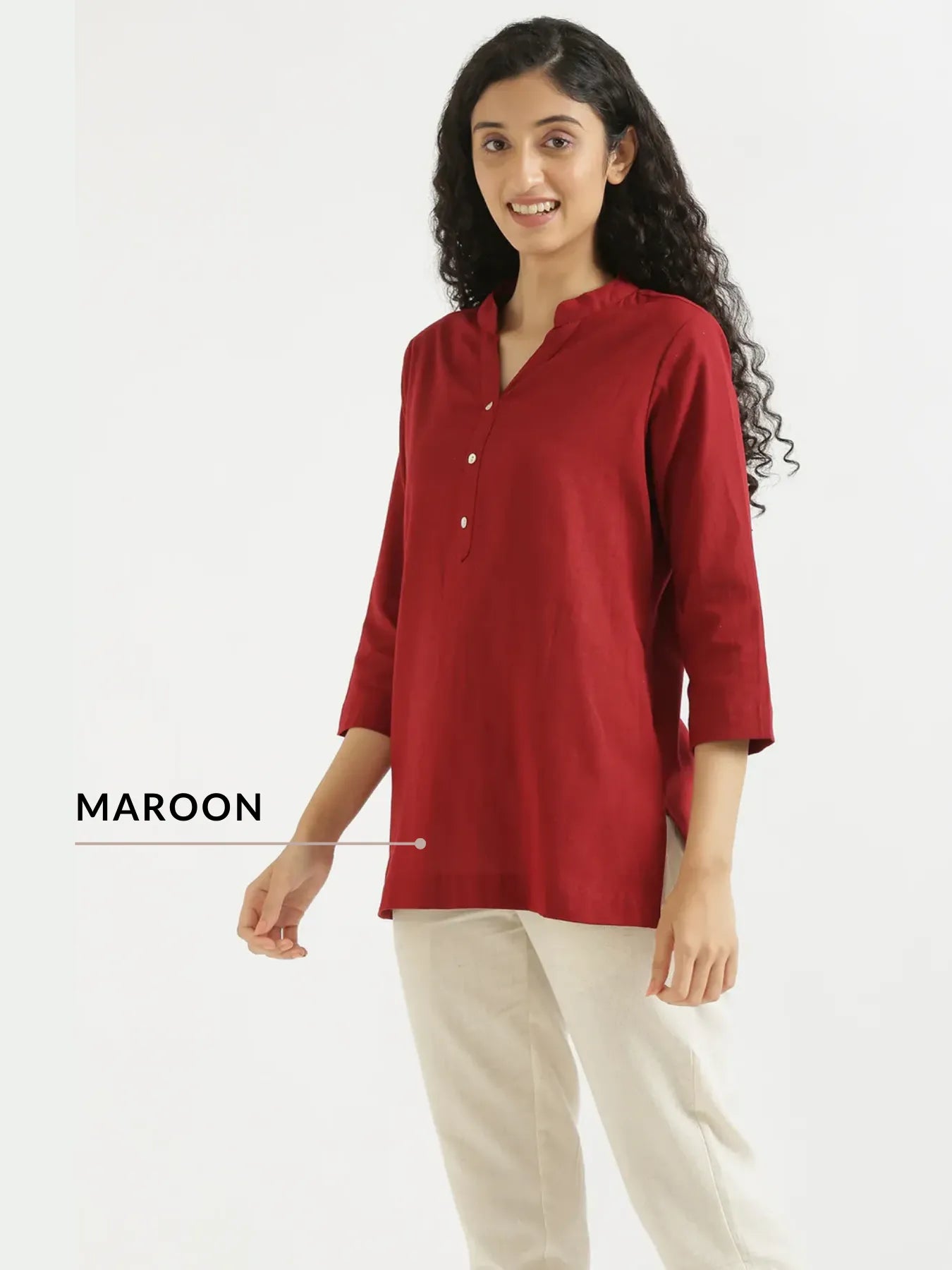 Pick Any 2 Women Airy Linen Short Kurta