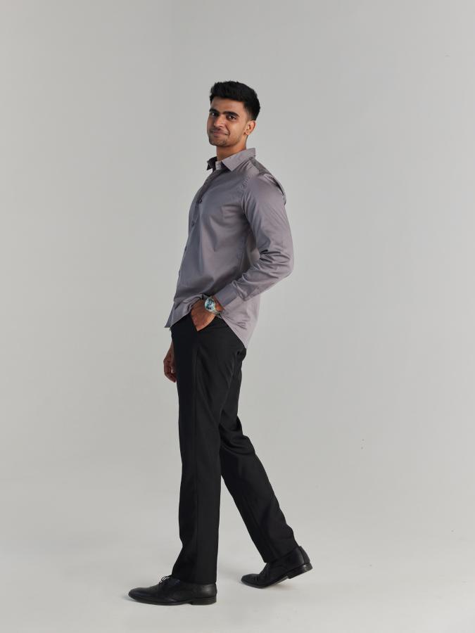 Men Grey Formal Shirt