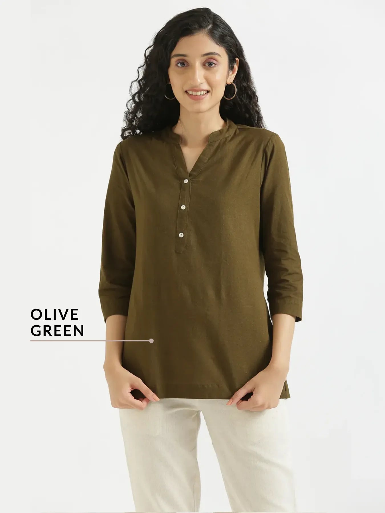 Pick Any 2 Women Airy Linen Short Kurta