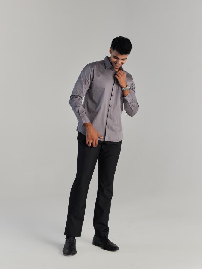 Men Grey Formal Shirt