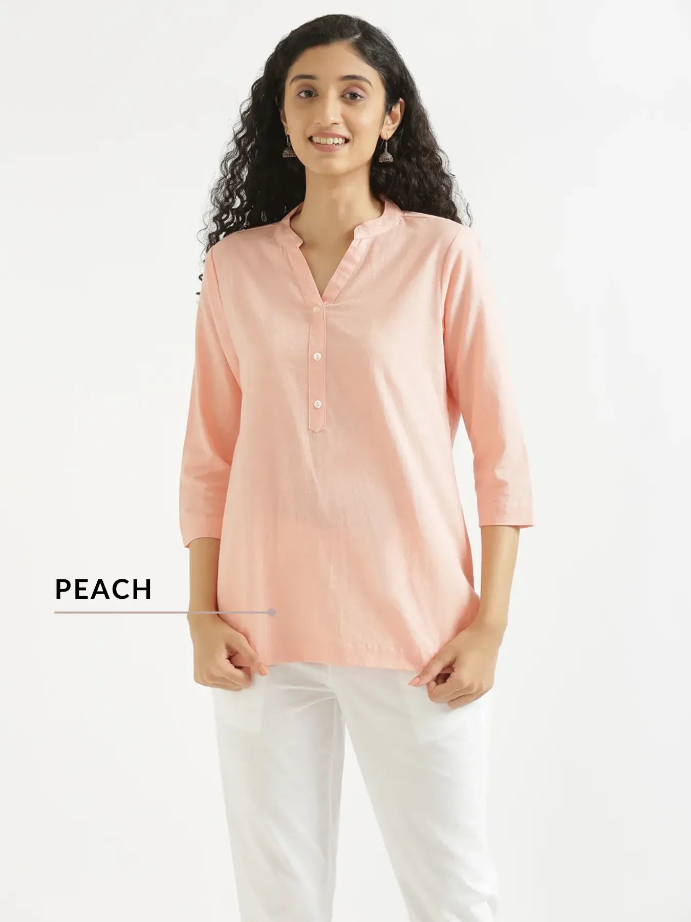 Pick Any 2 Women Airy Linen Short Kurta