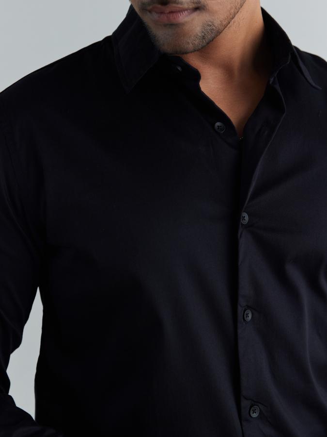 Men Black Formal Shirt