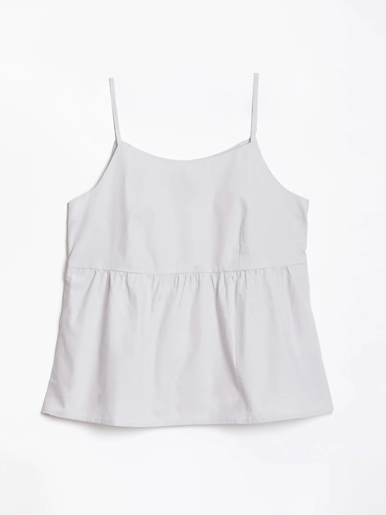 Women Light Grey Better Cotton Peplum Top