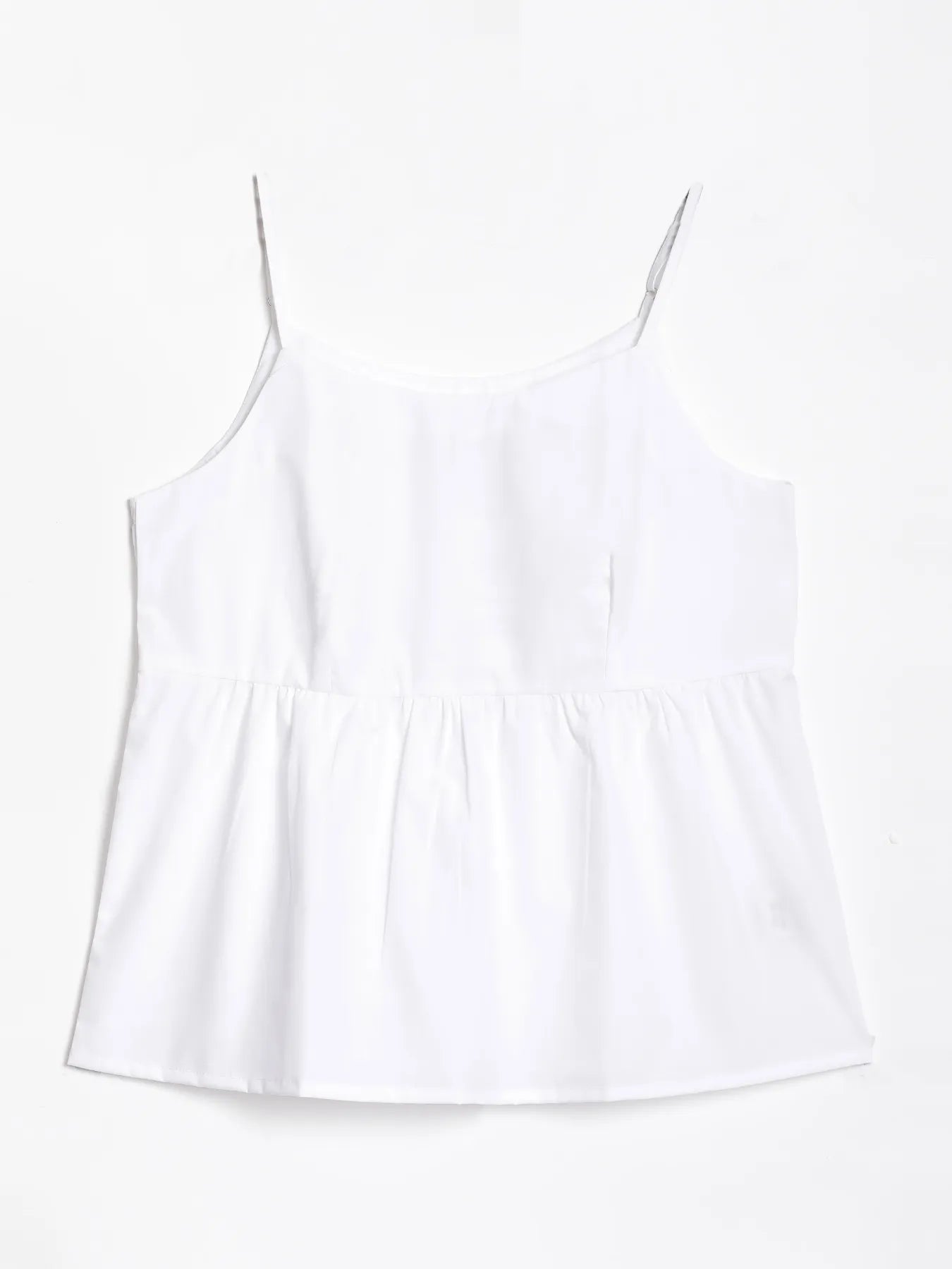 Women White Better Cotton Peplum Top