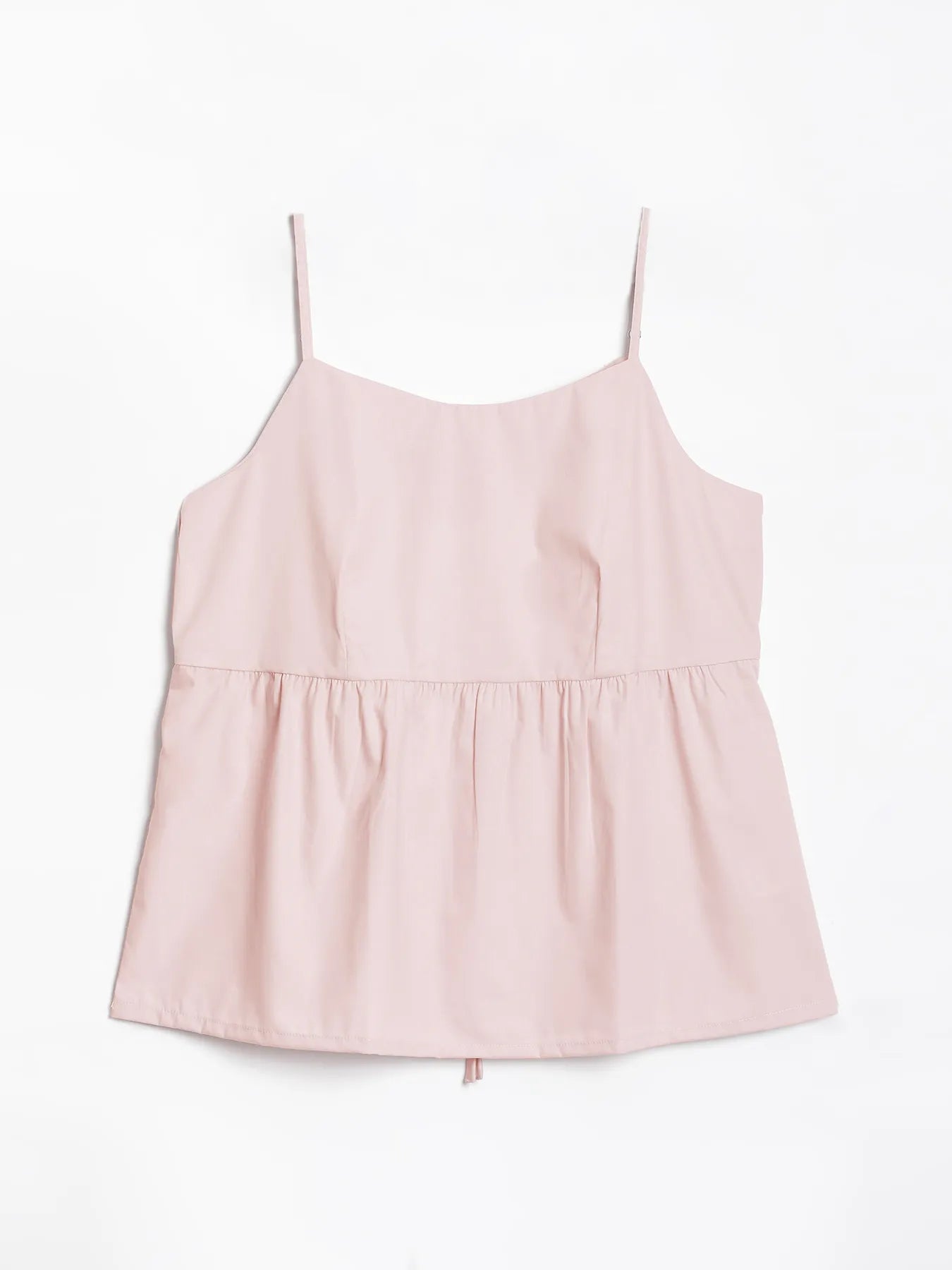 Women Mauve Pink Better Cotton Peplum Top