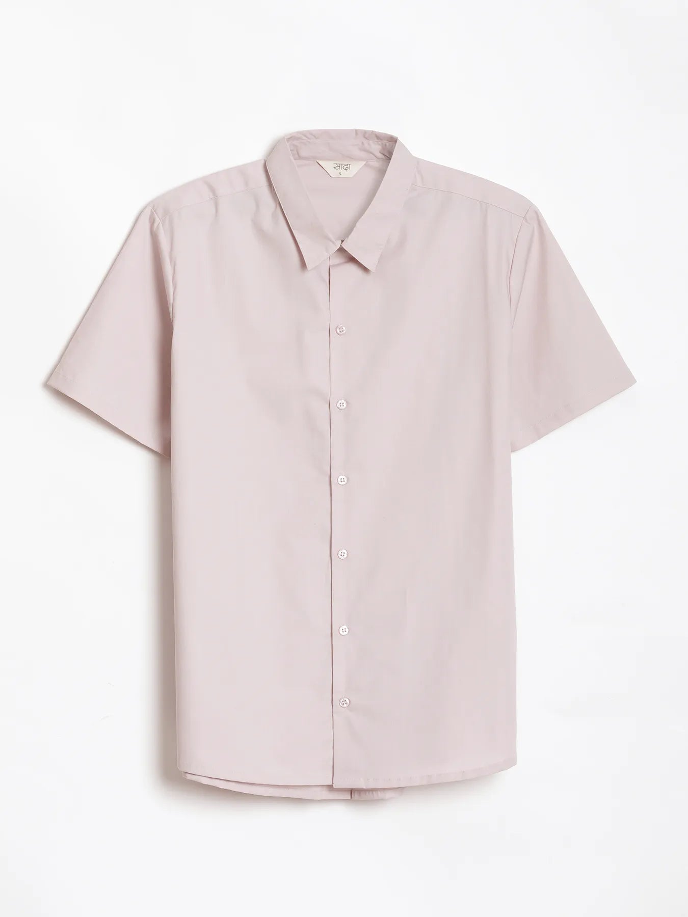Men Mauve Pink Better Cotton Short Sleeve Shirt