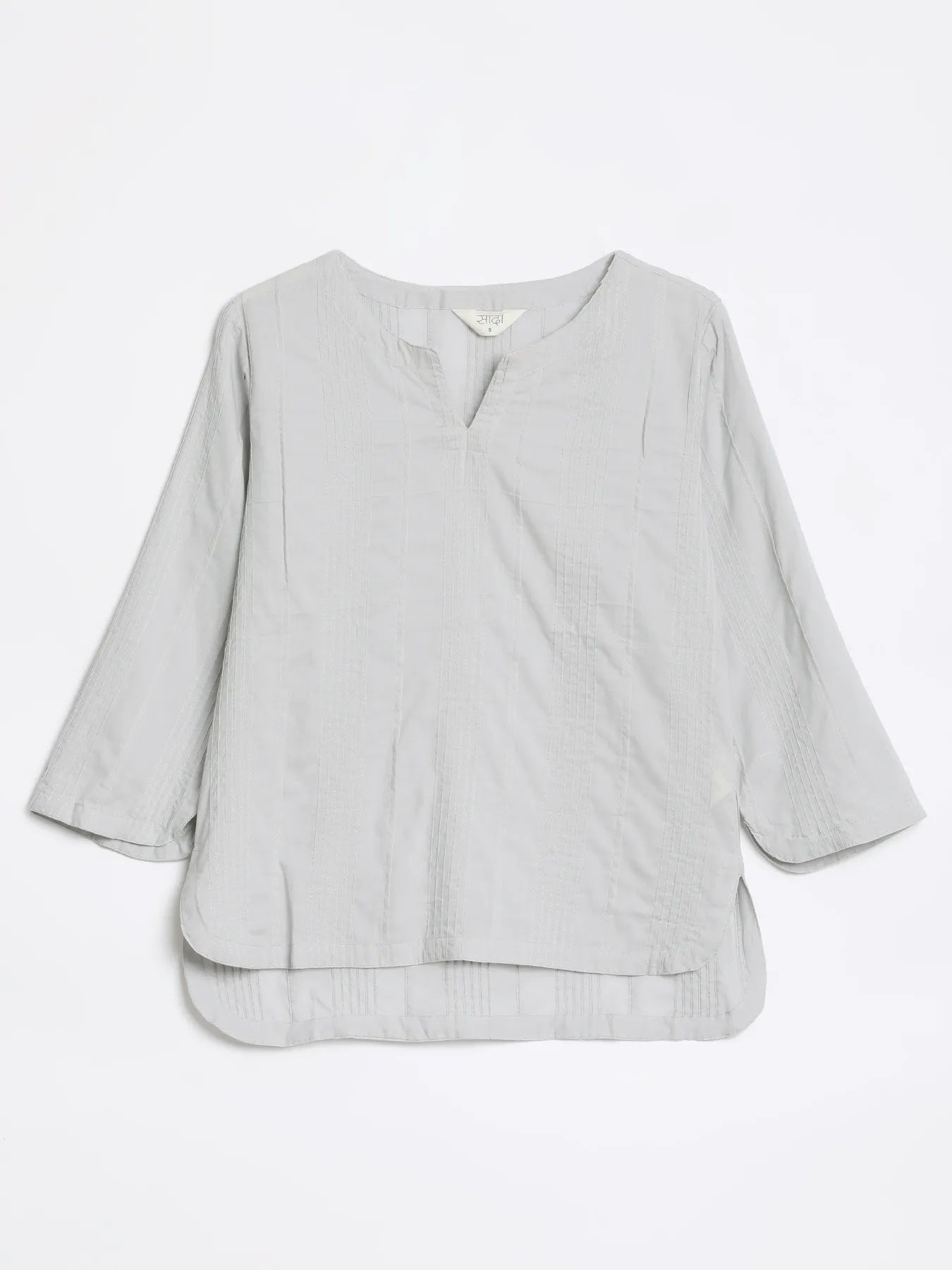 Women Grey Everyday Cotton Top