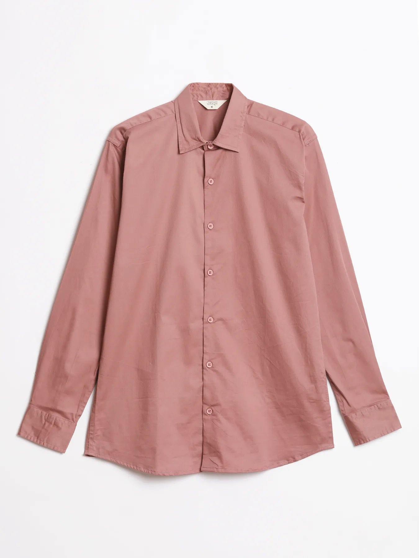 Men Plus Size Rose Taupe Formal Shirts