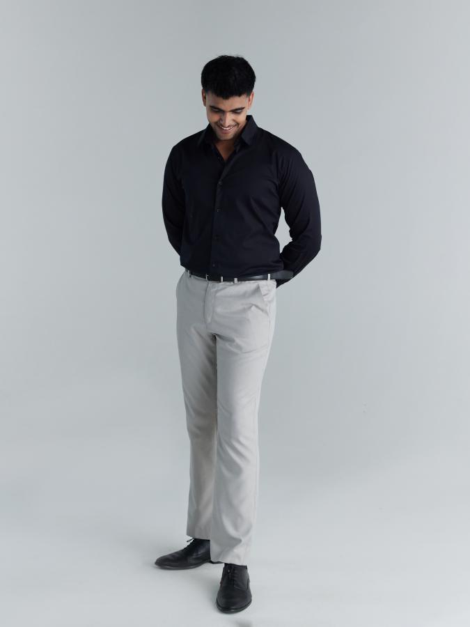 Men Black Formal Shirt