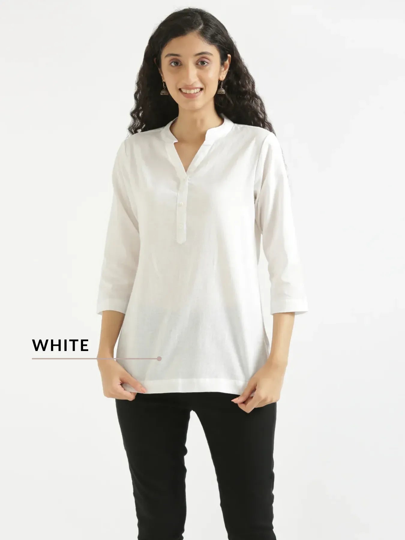 Pick Any 2 Women Airy Linen Short Kurta