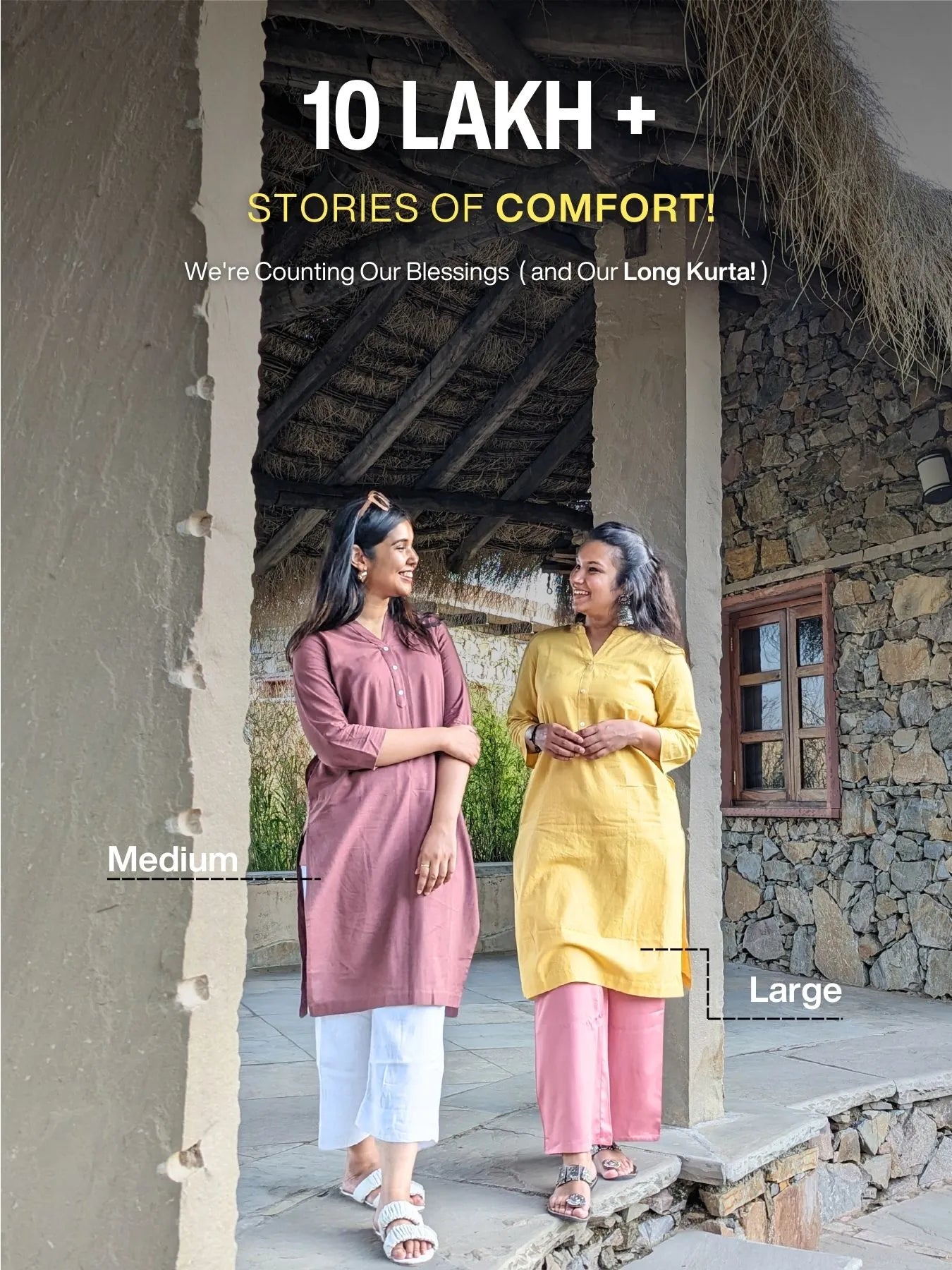 Pick Any 2 Women Airy Linen Long Kurta