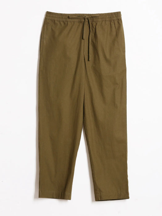Men Olive Green Cotton Pant