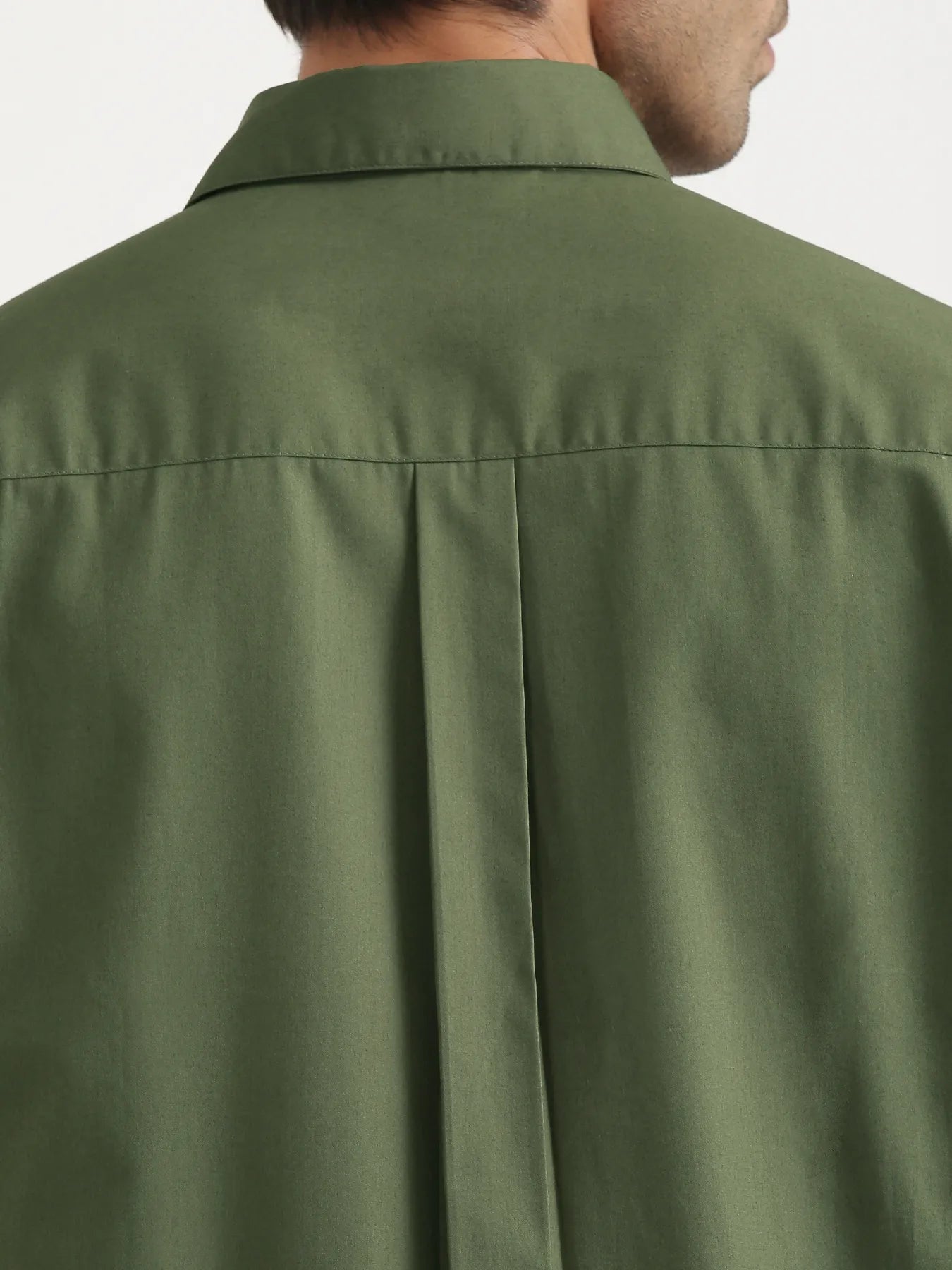 Men Forest Green Better Cotton Full Sleeve Shirt