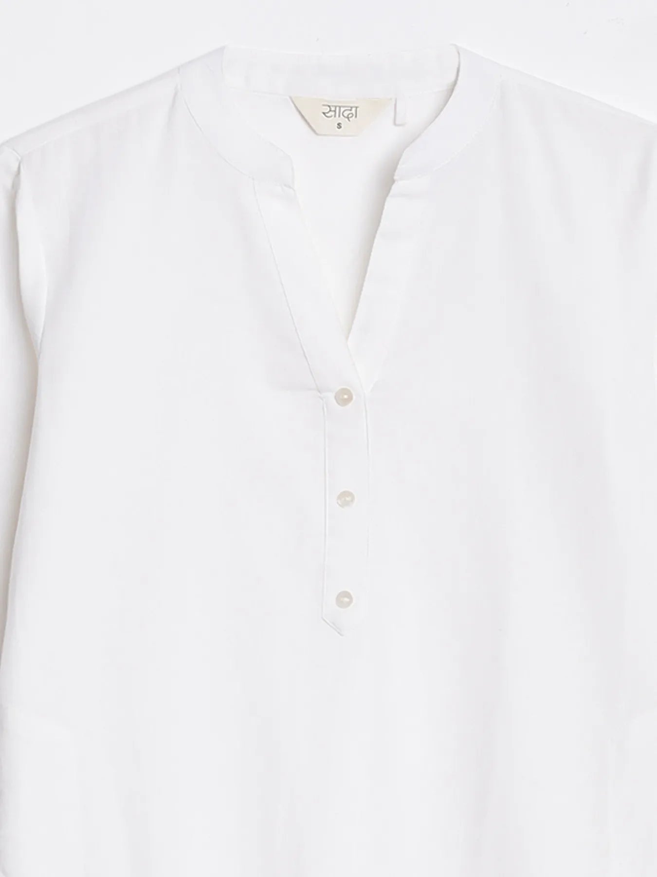 Women White Airy Linen Long Kurta