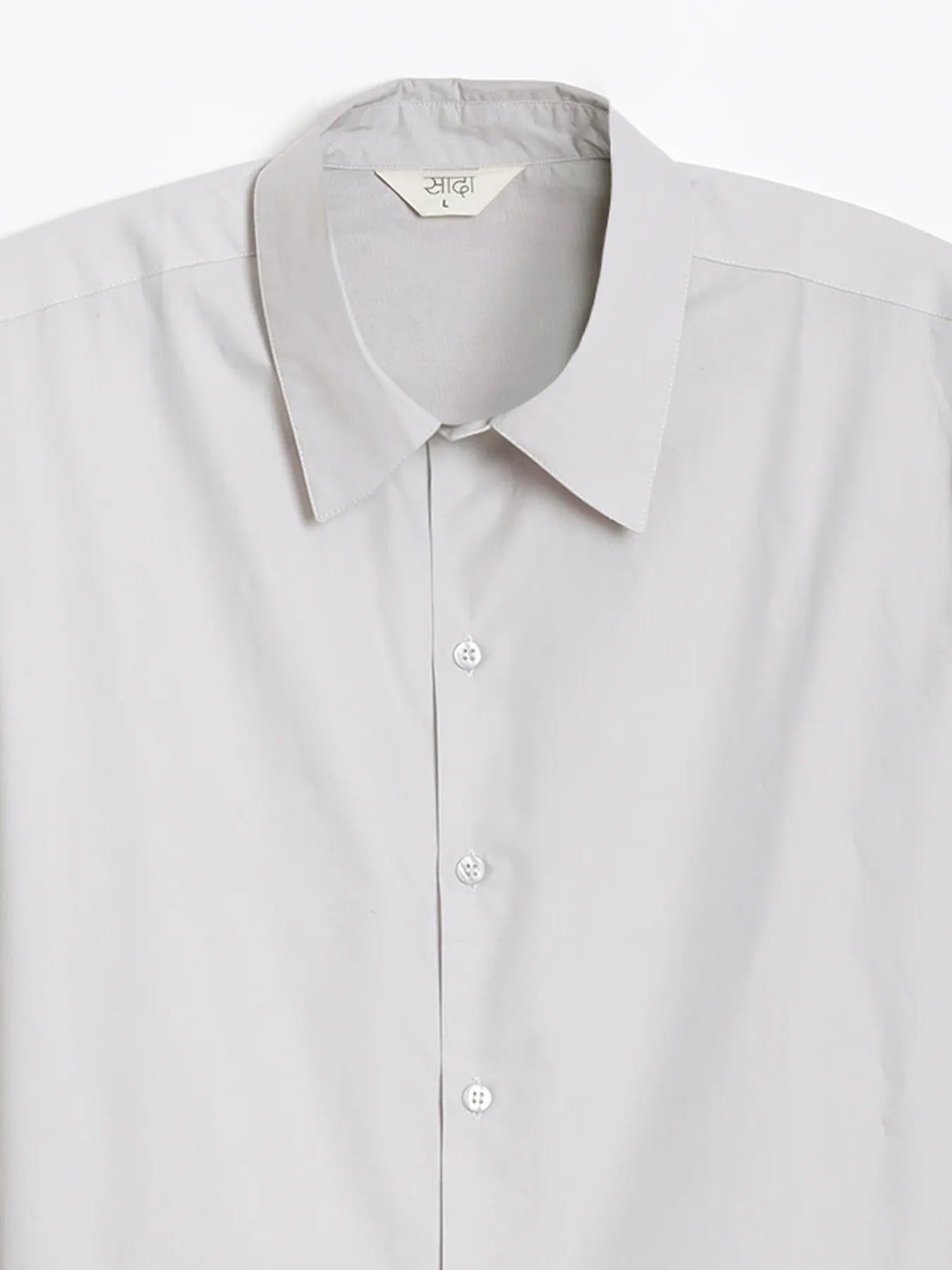 Men Light Grey Better Cotton Full Sleeve Shirt