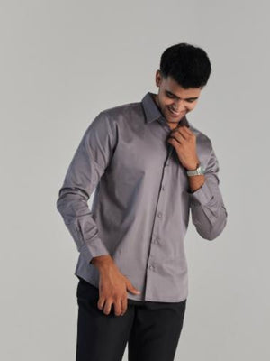 Men Grey Formal Shirt