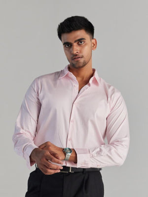 Men Light Pink Formal Shirt