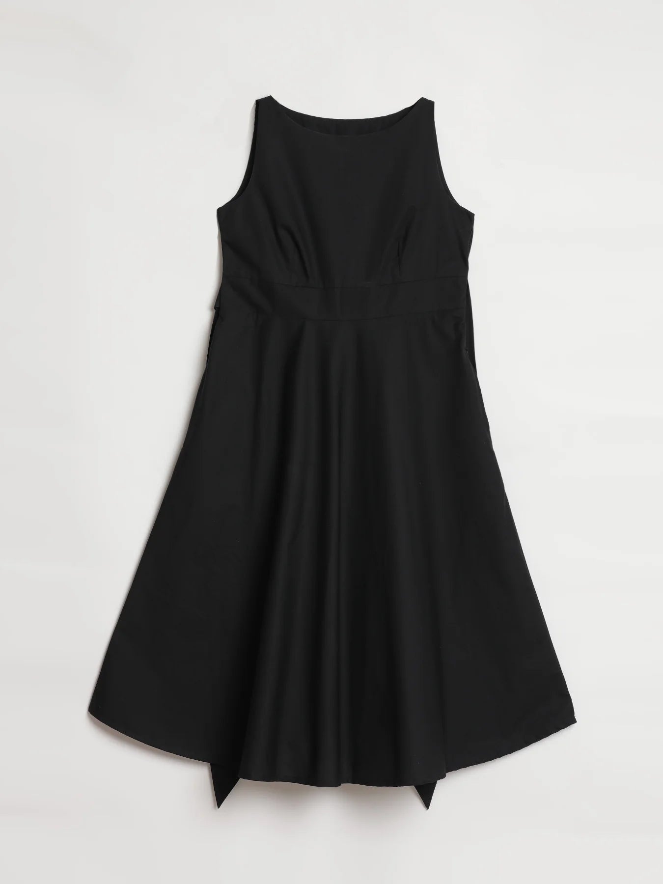 Women Black Better Cotton Flared Dress