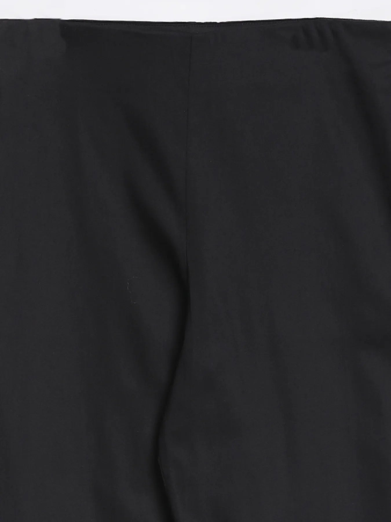 Women Plus Size Black Straight Fit Formal Pants