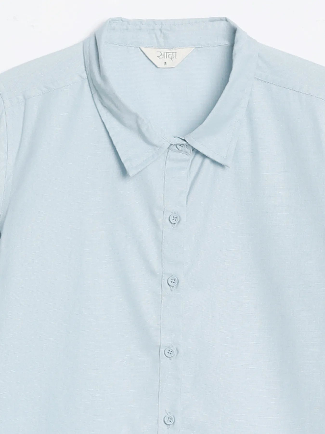 Women Sky Blue Airy-Linen Shirt
