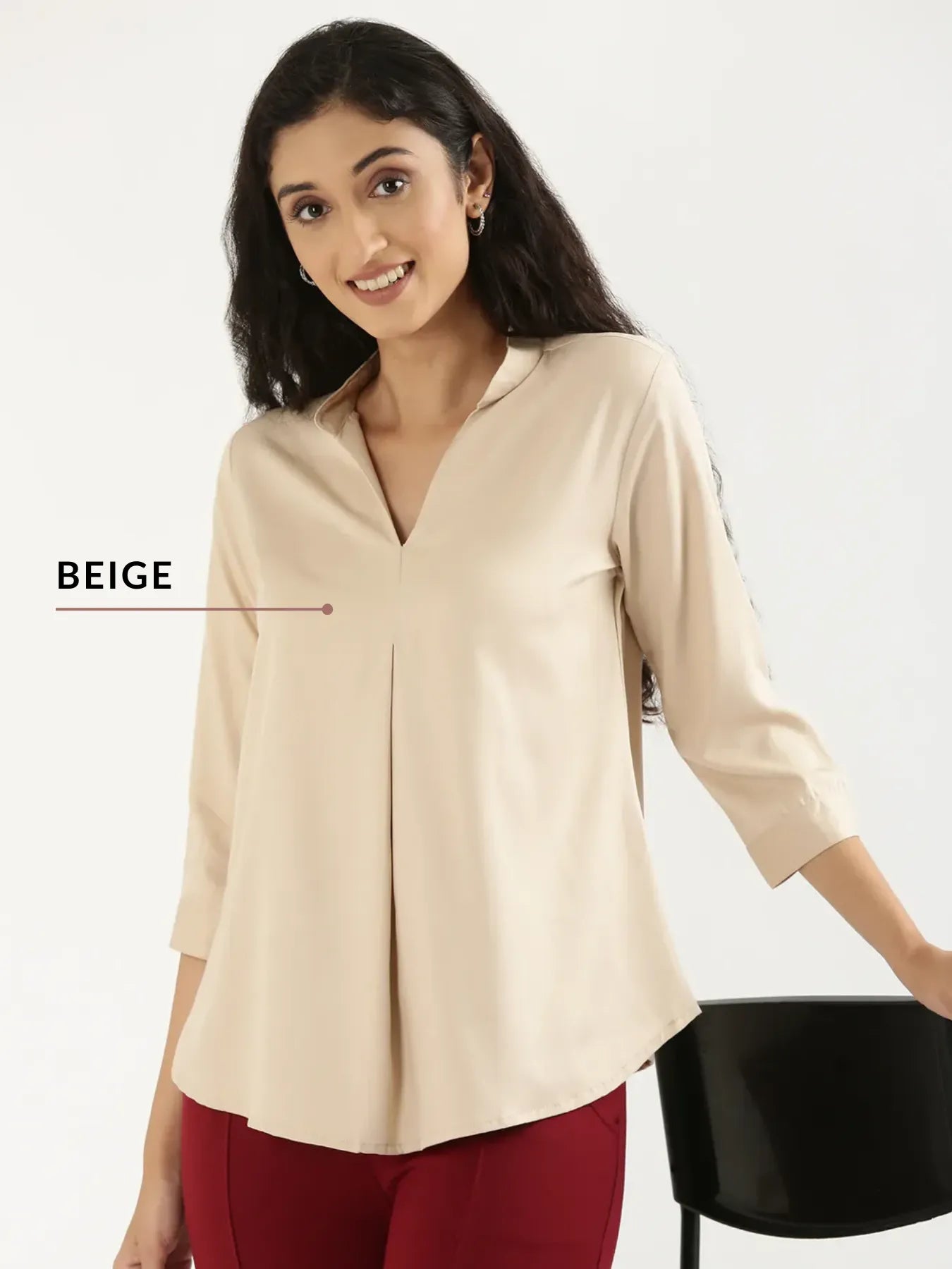 Pick Any 2 Women Viscose Pleated Top