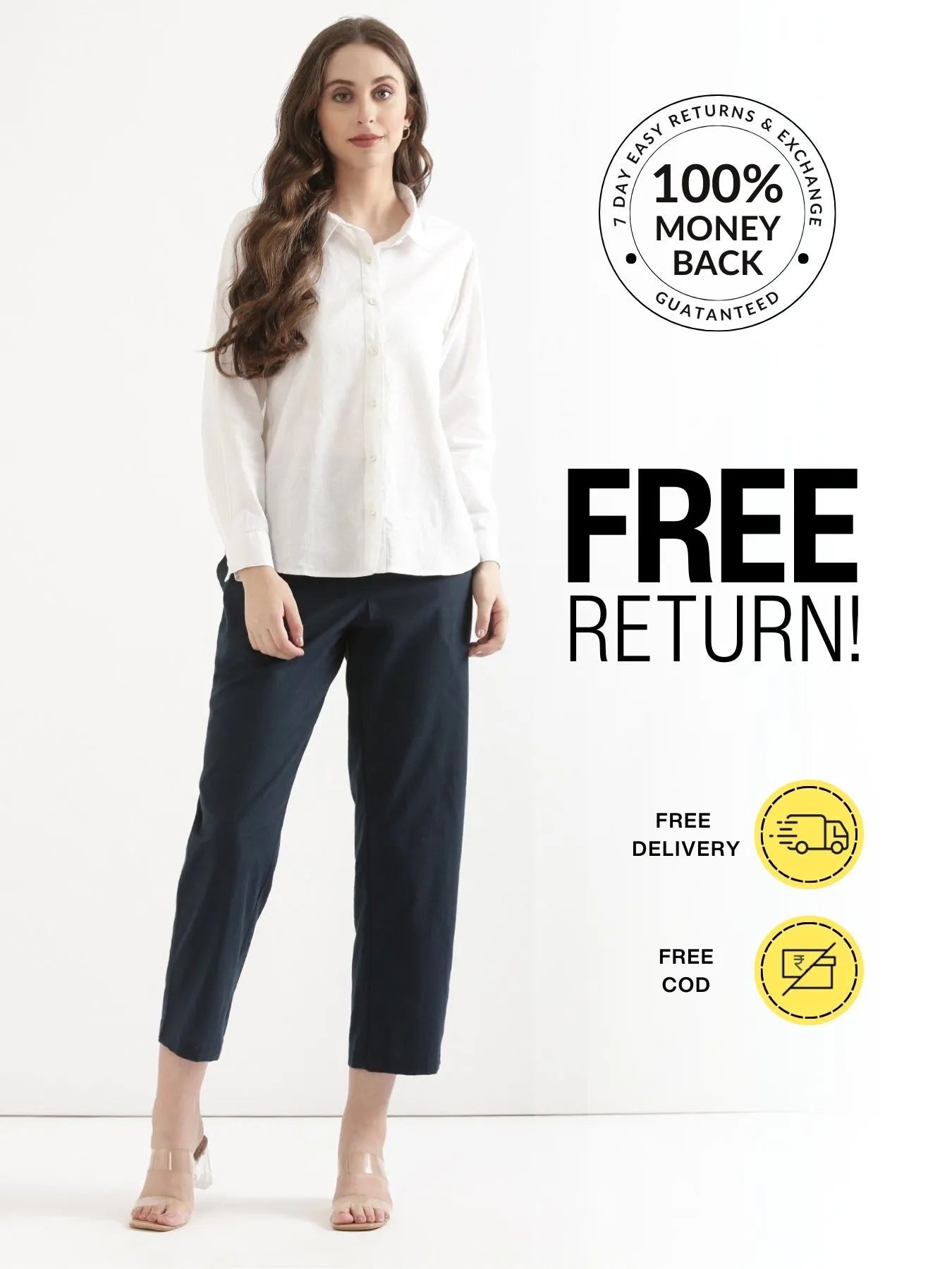 Pick Any 4 Women Airy Linen Straight Pant