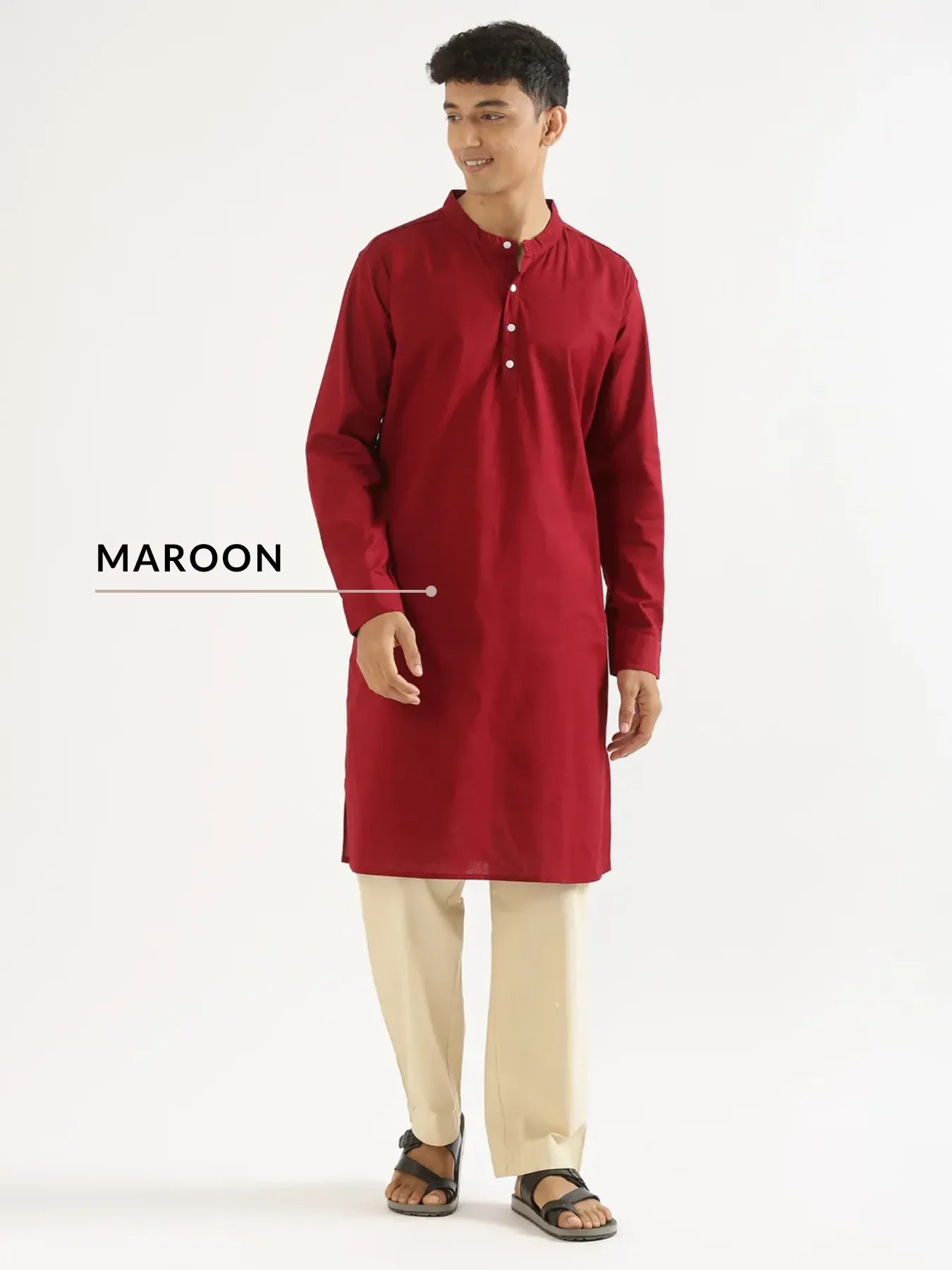 Pick Any 2 Men Airy Linen Long Kurta