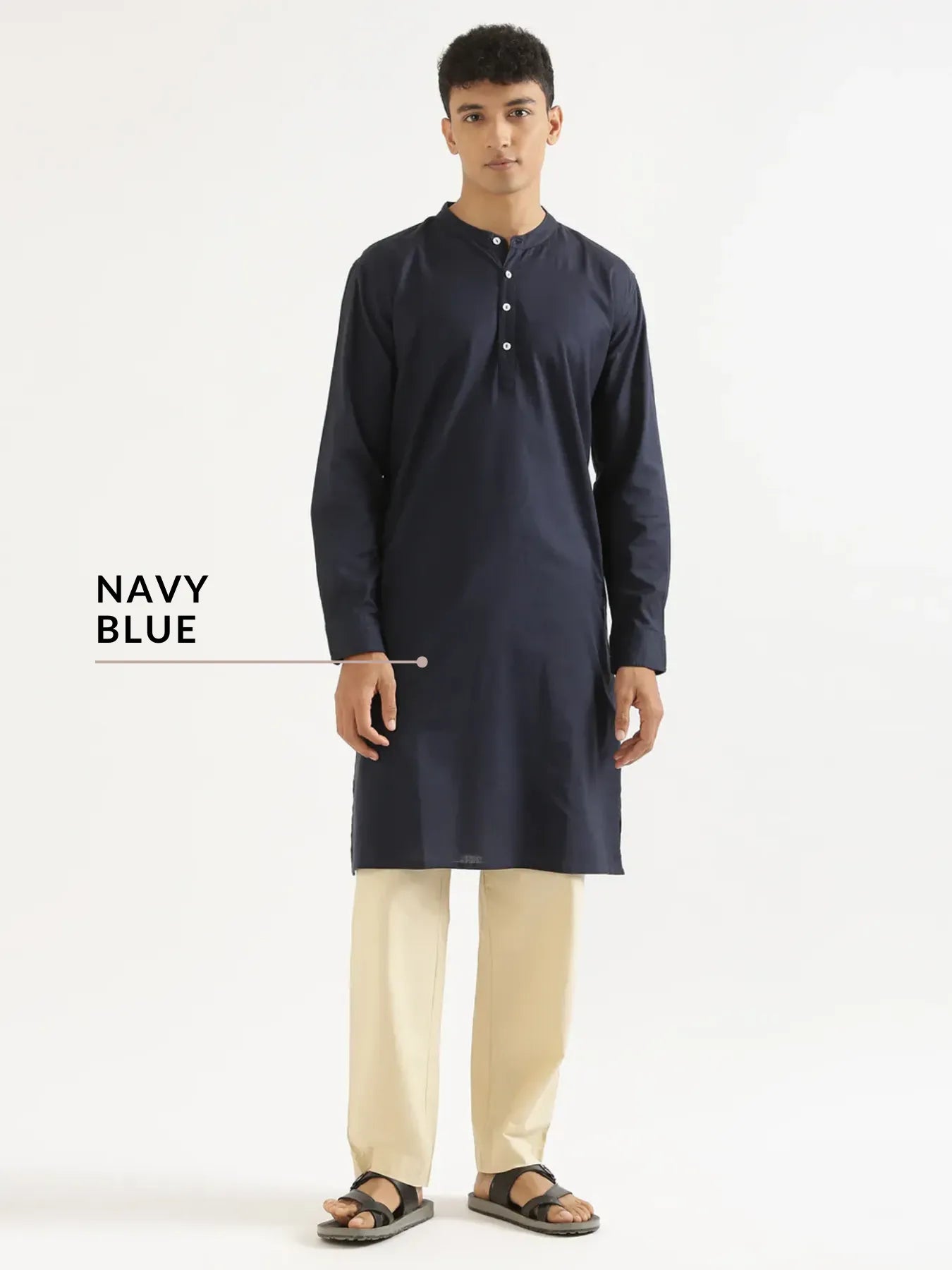 Pick Any 2 Men Airy Linen Long Kurta