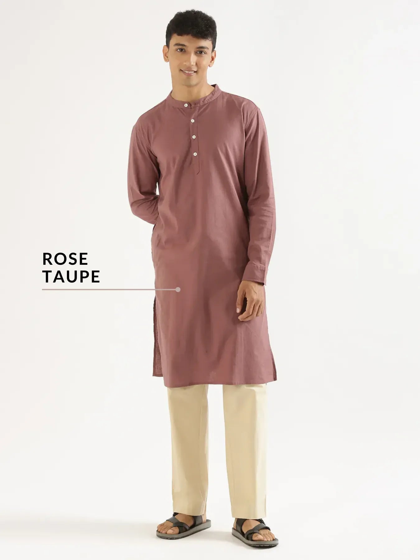 Pick Any 2 Men Airy Linen Long Kurta