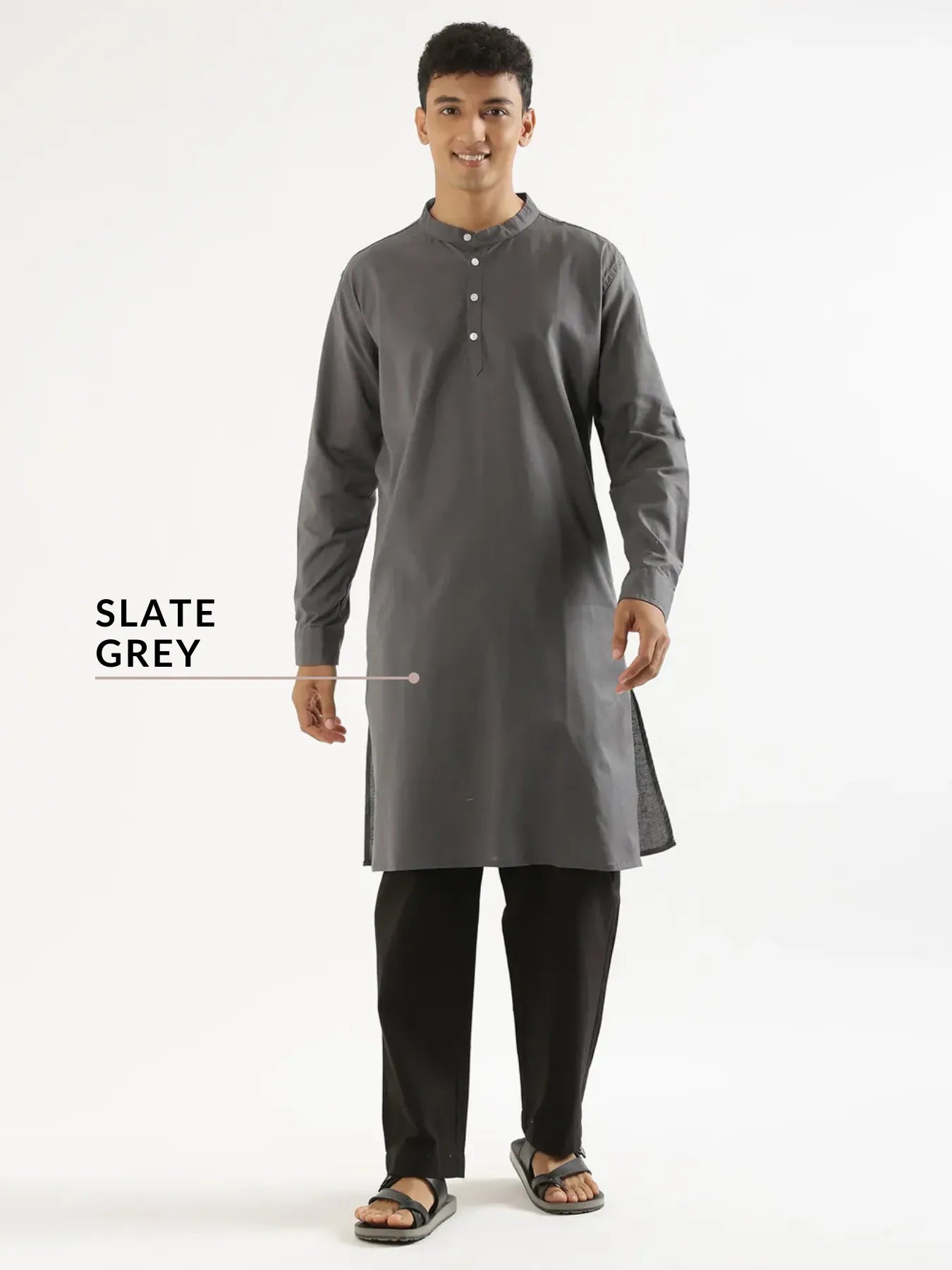 Pick Any 2 Men Airy Linen Long Kurta