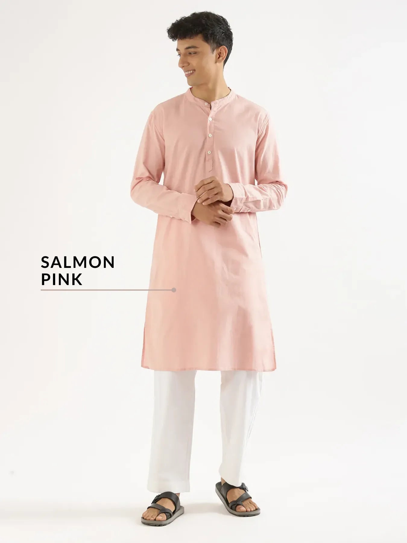 Pick Any 2 Men Airy Linen Long Kurta