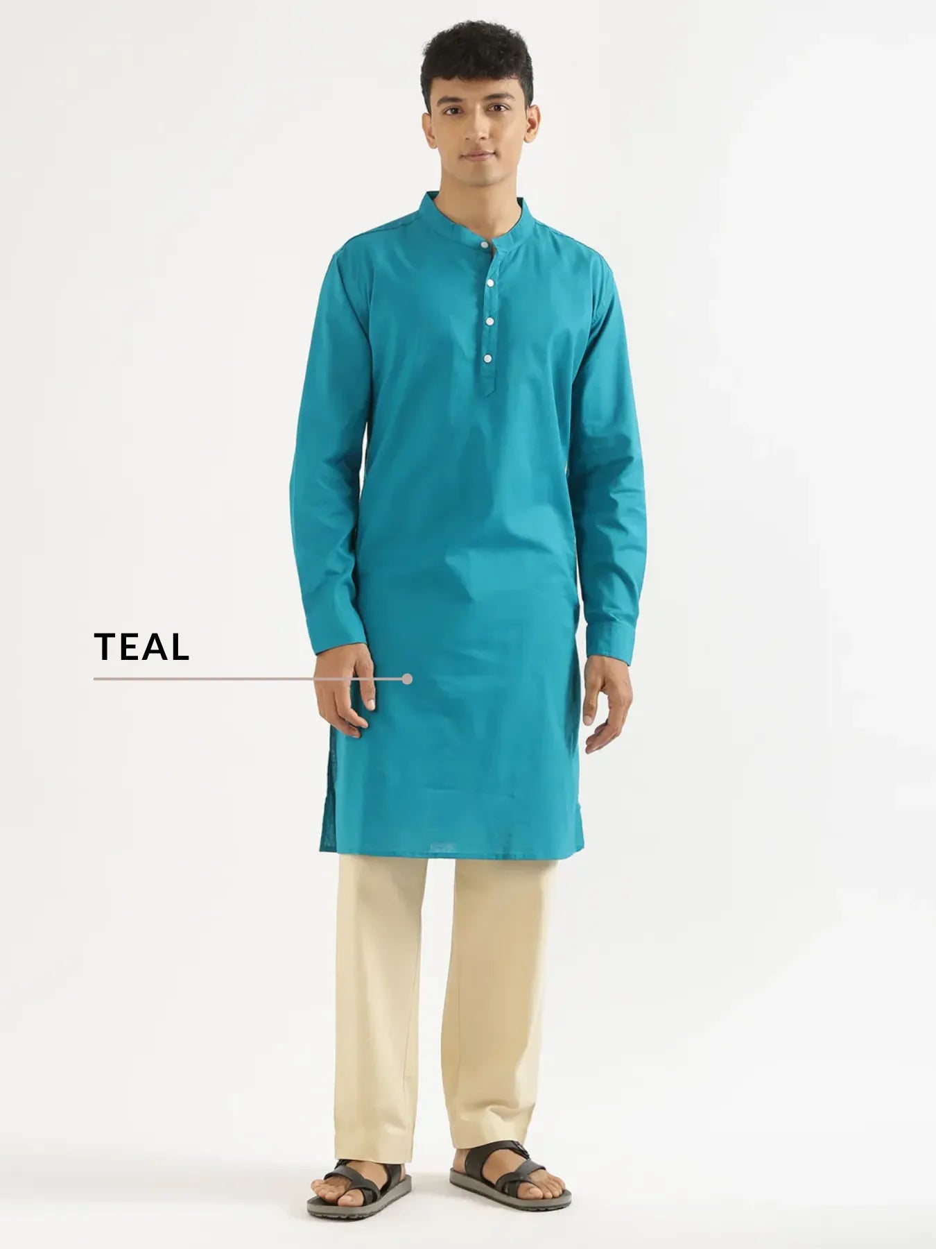 Pick Any 2 Men Airy Linen Long Kurta