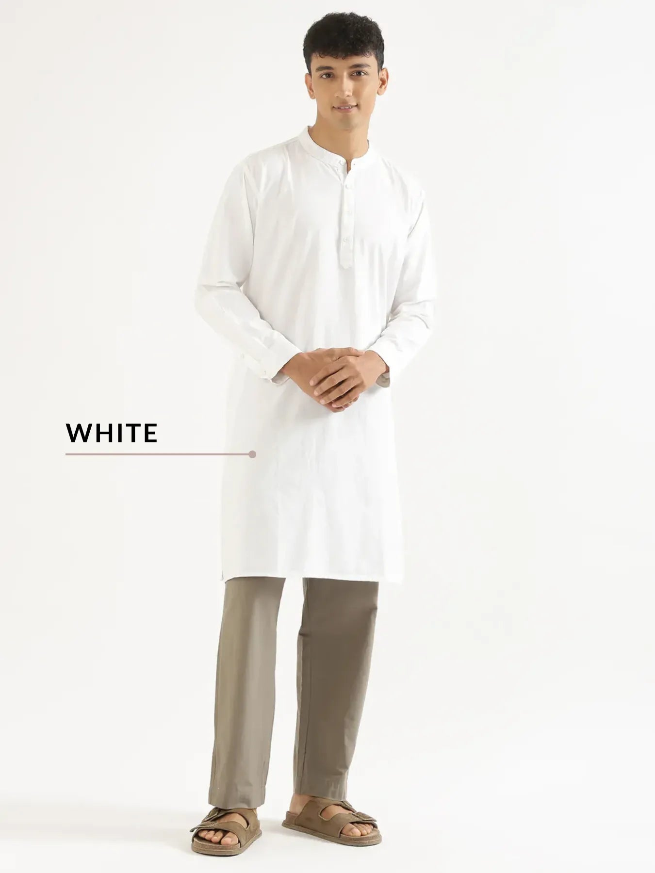 Pick Any 2 Men Airy Linen Long Kurta