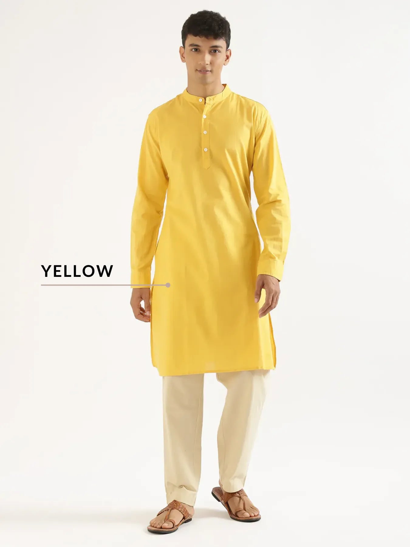 Pick Any 2 Men Airy Linen Long Kurta