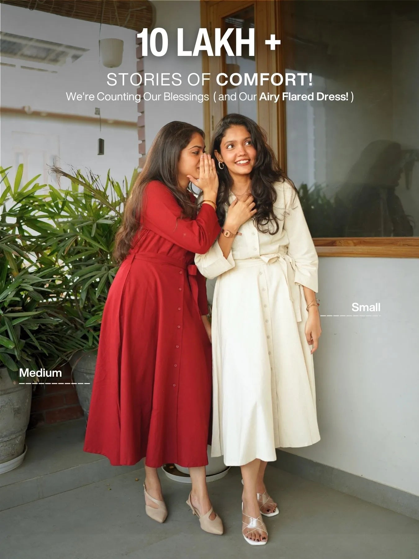 Pick Any 2 Women Airy Linen Flared Dress