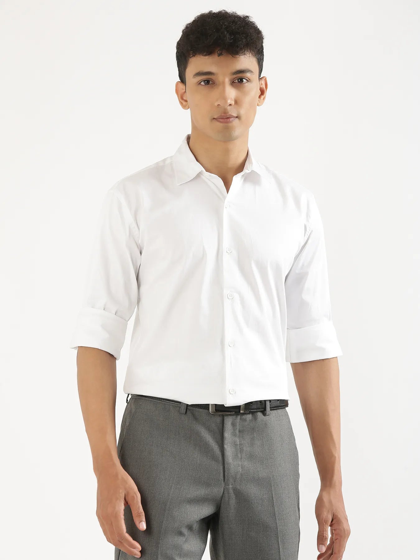 Men White Formal Shirt