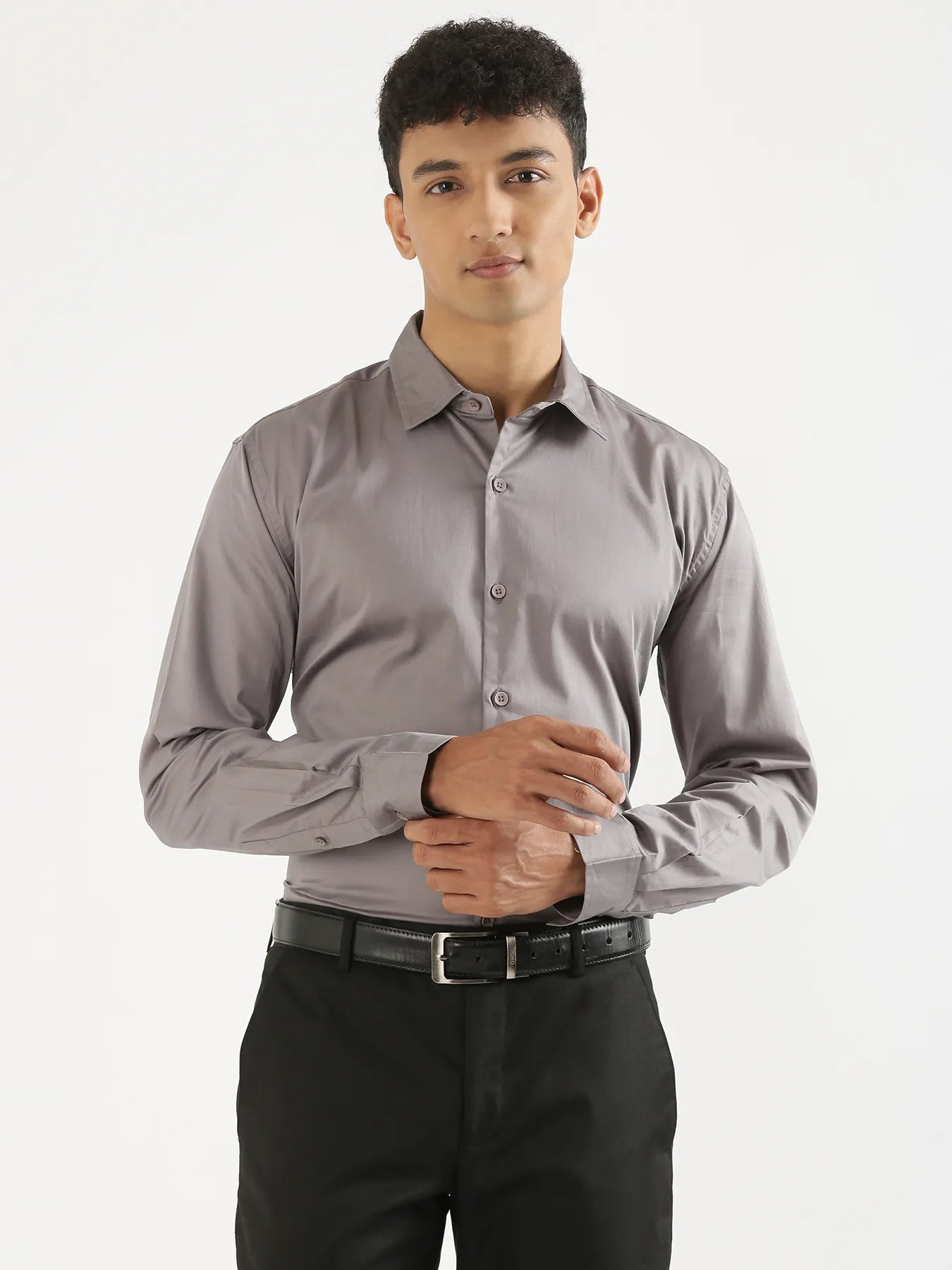 Men Grey Formal Shirt