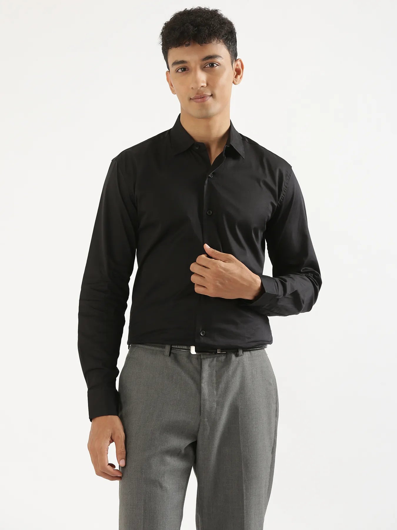 Men Black Formal Shirt