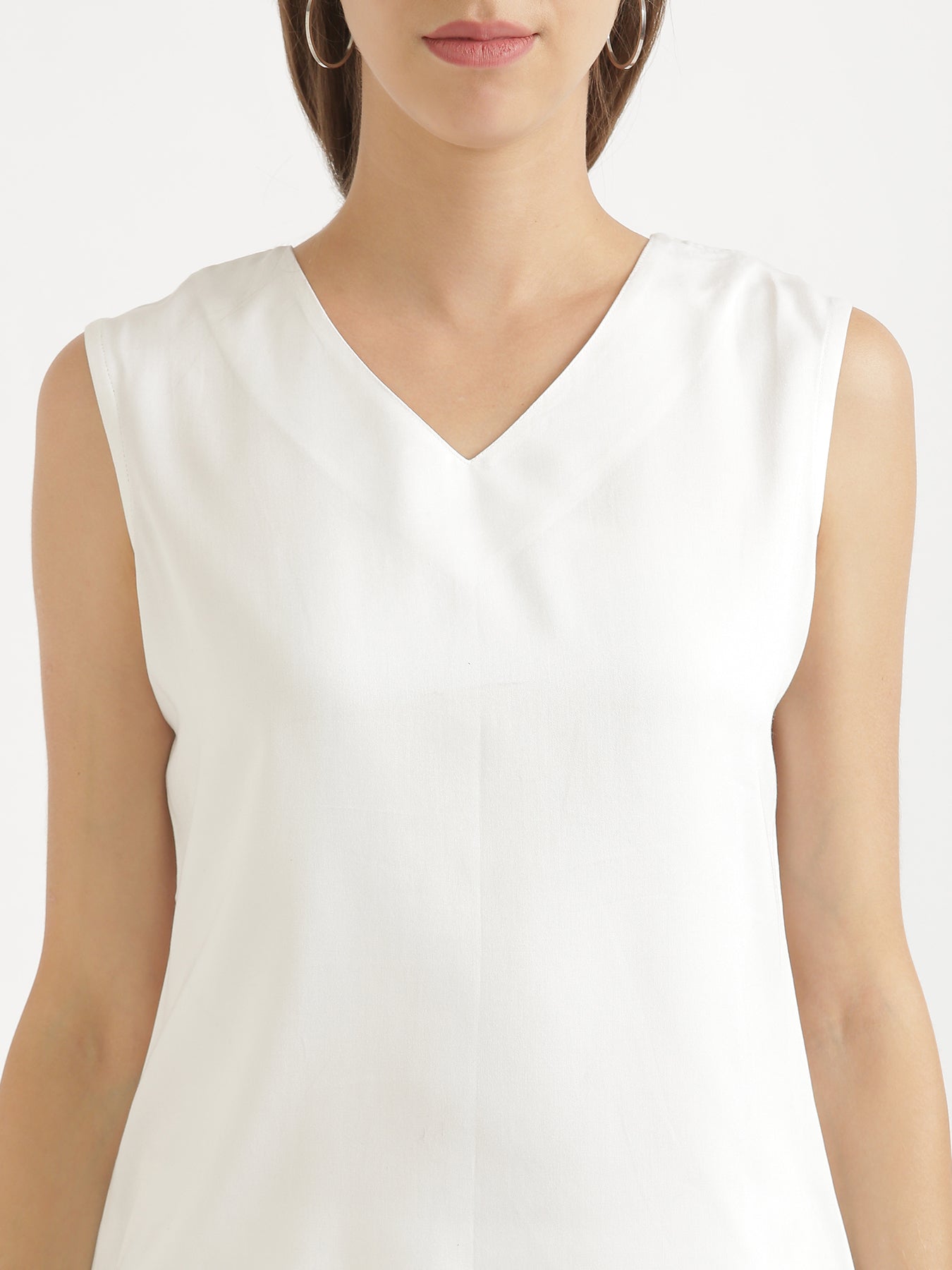 White Viscose Coord Set