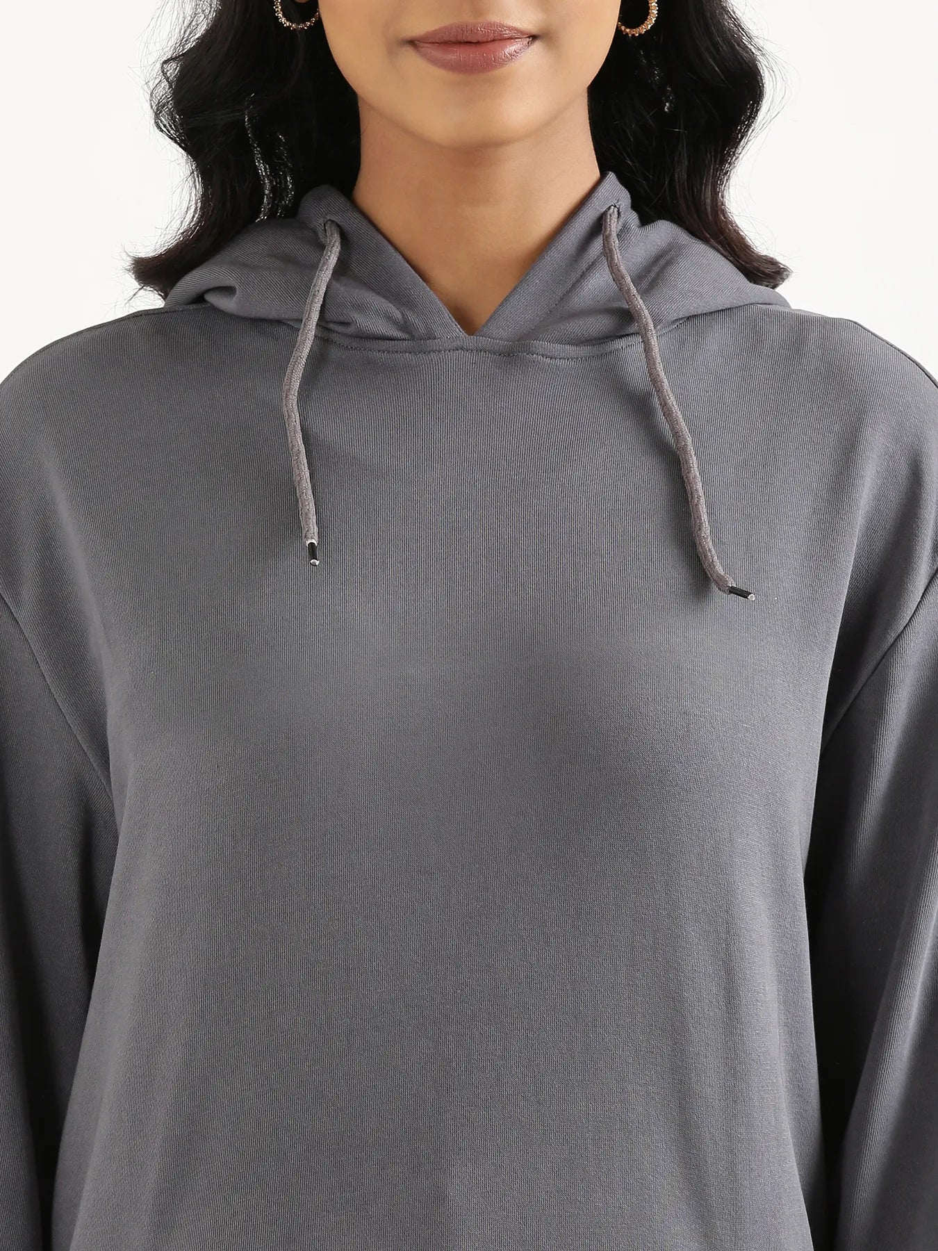 Unisex Grey Pullover Fleece Hoodie