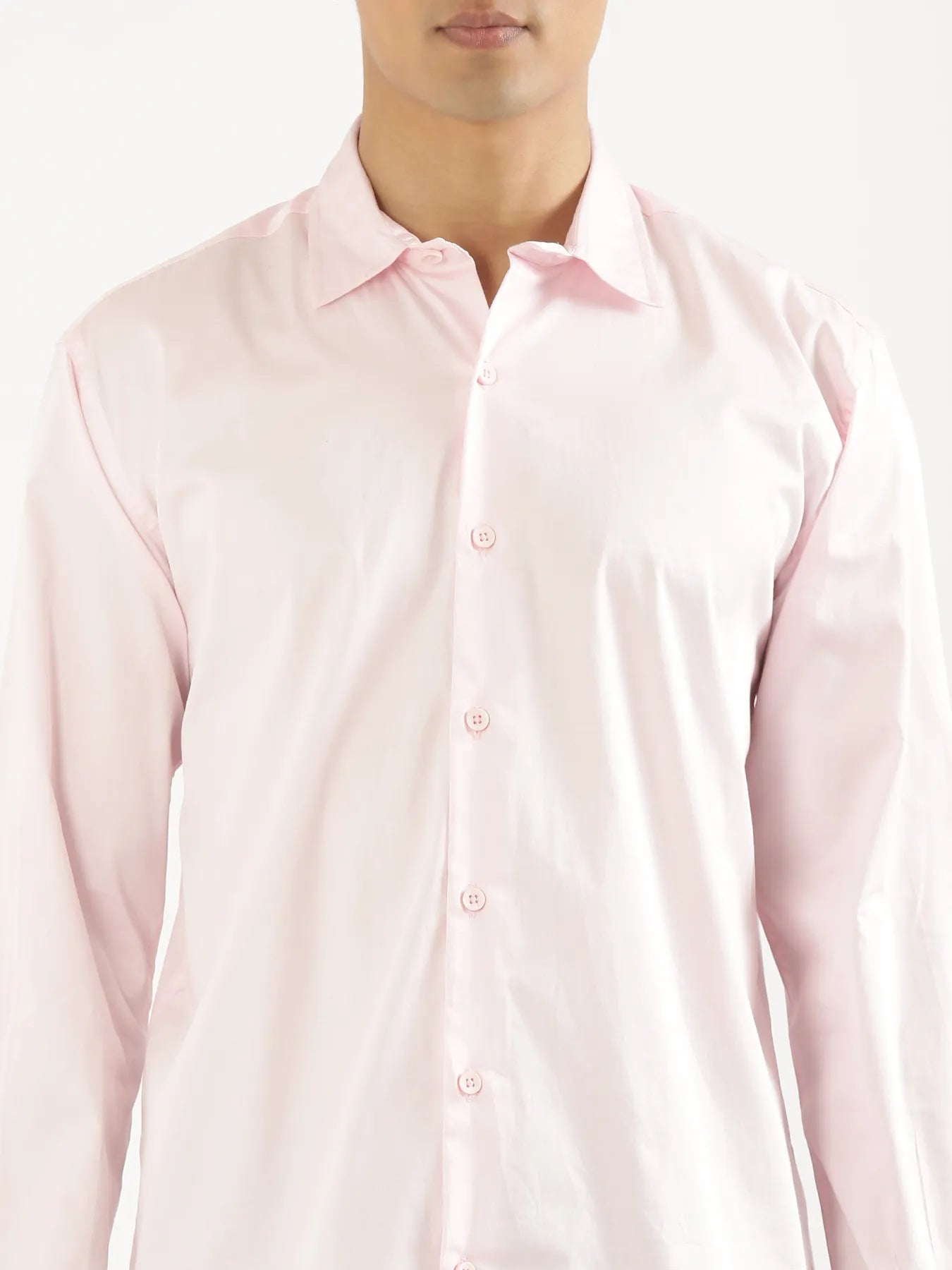 Men Light Pink Formal Shirt