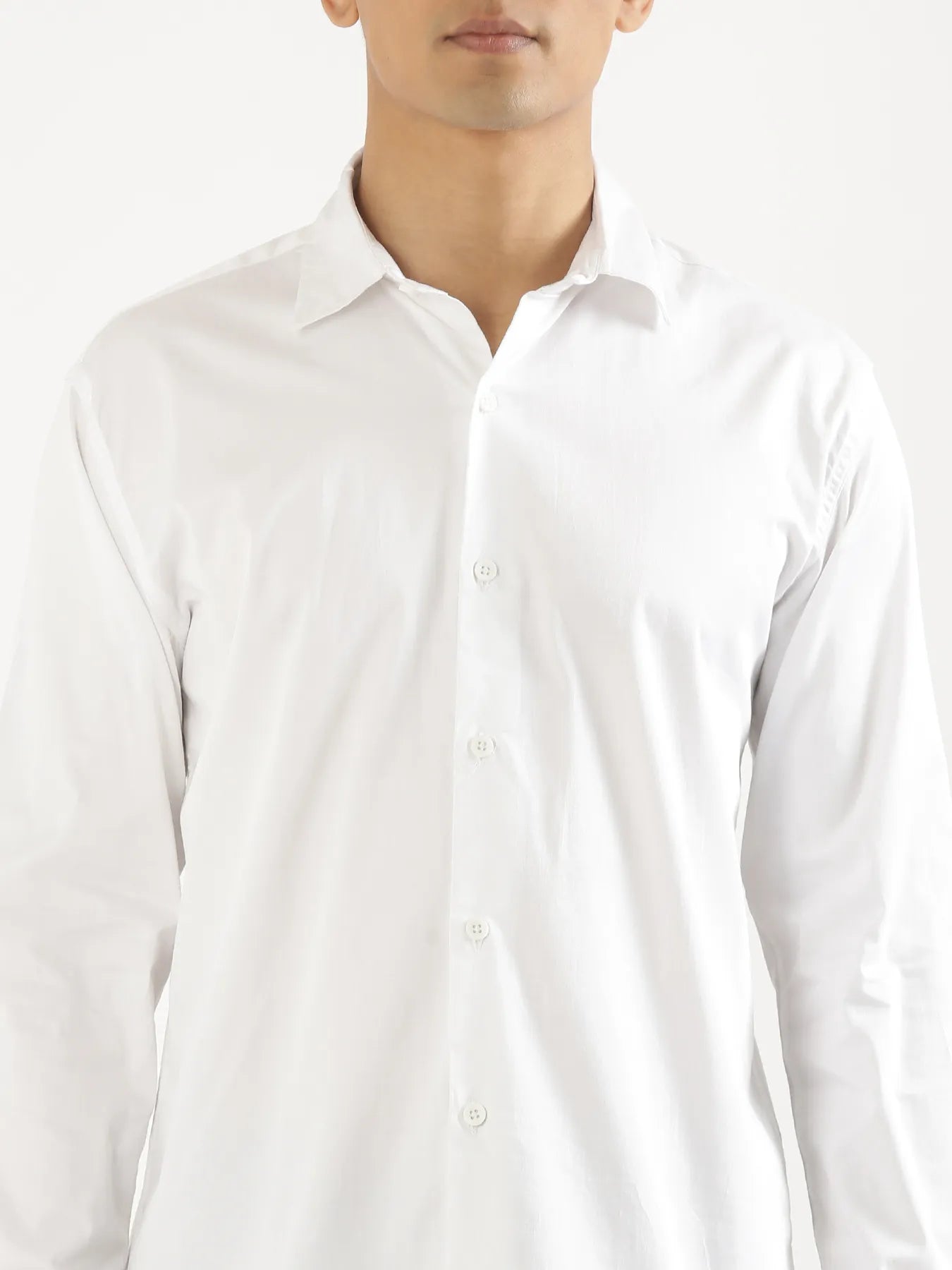 Men White Formal Shirt