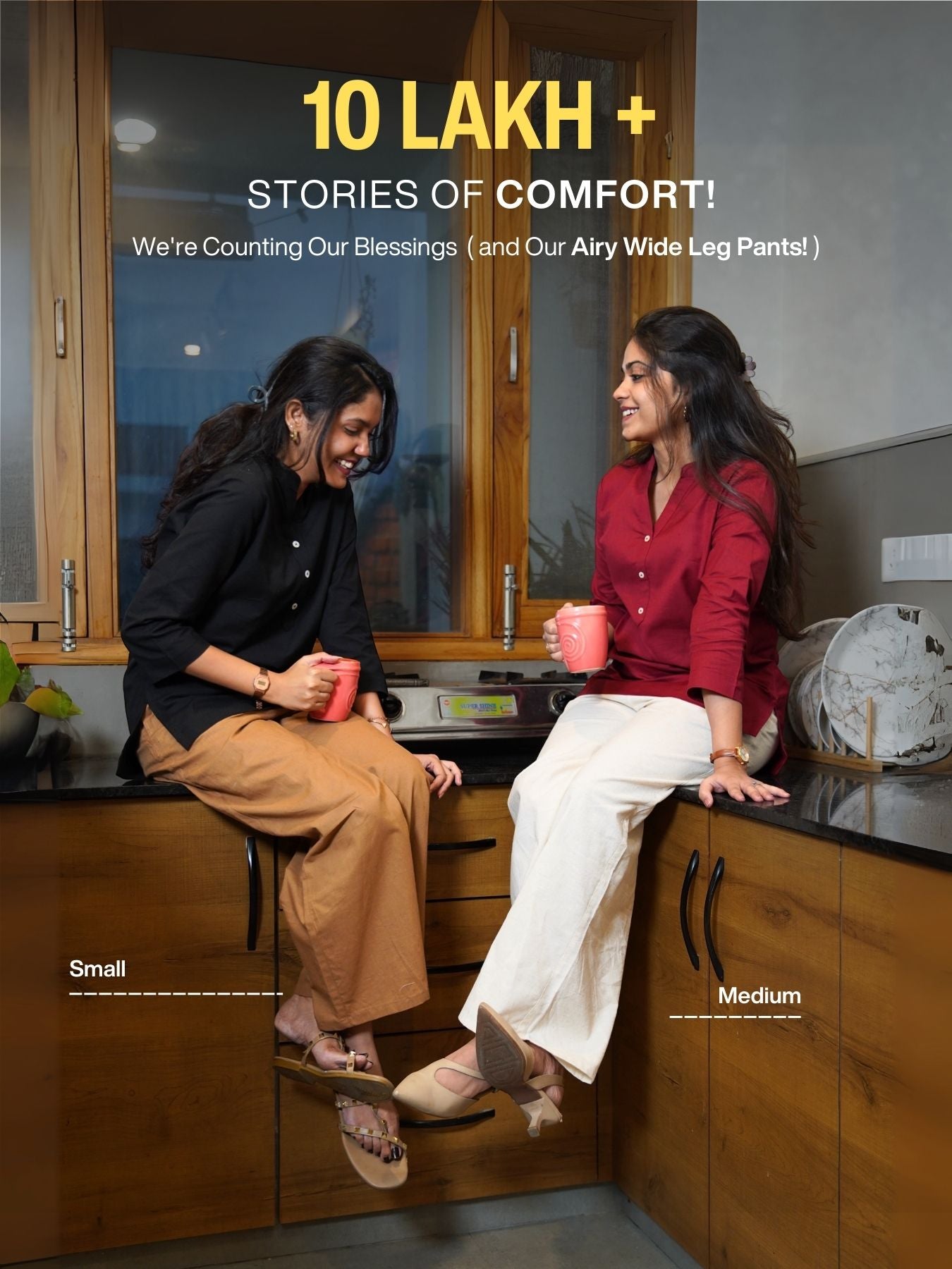 Pick Any 2 Women Airy Linen Wide Leg Pant