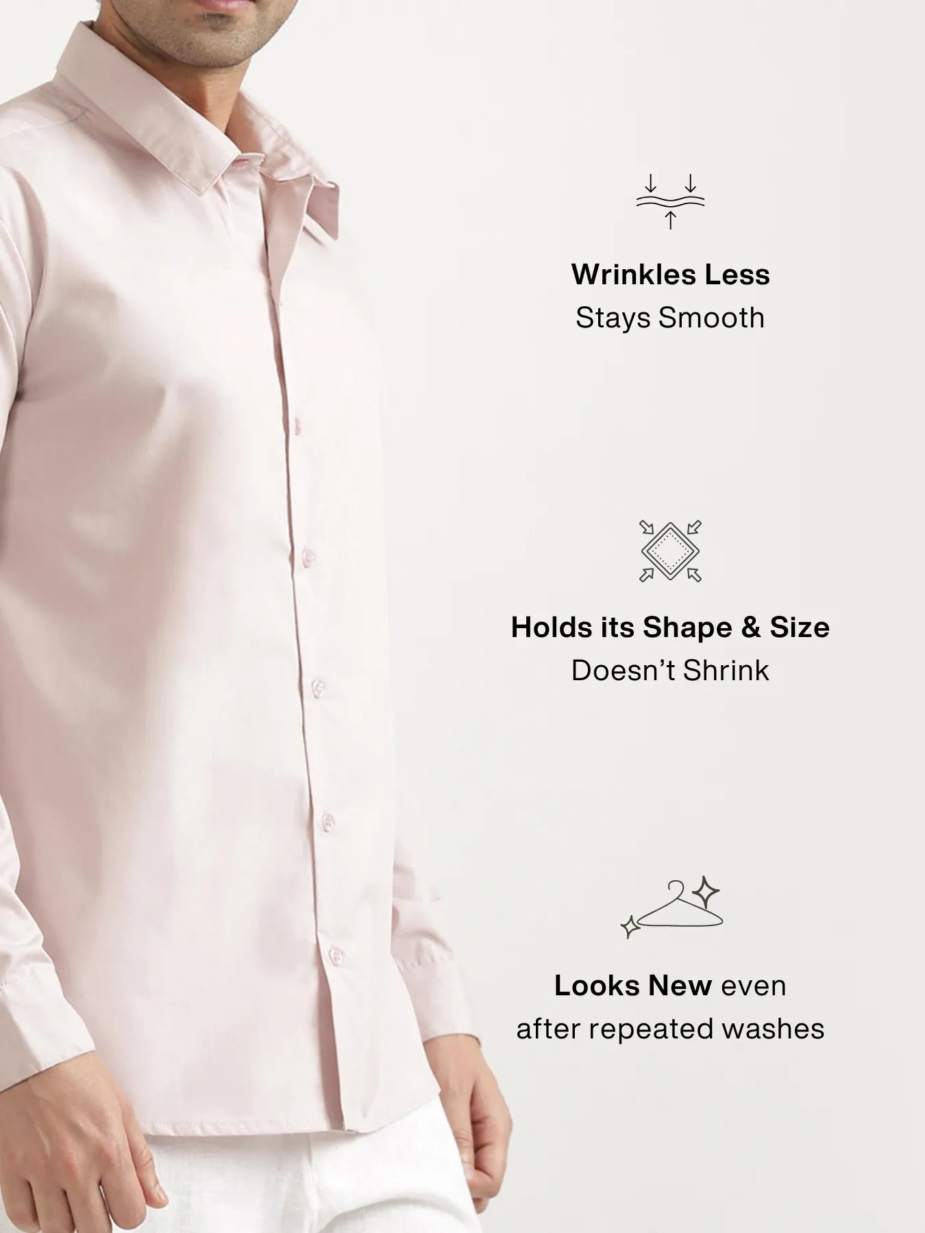 Men Mauve Pink Better Cotton Full Sleeve Shirt