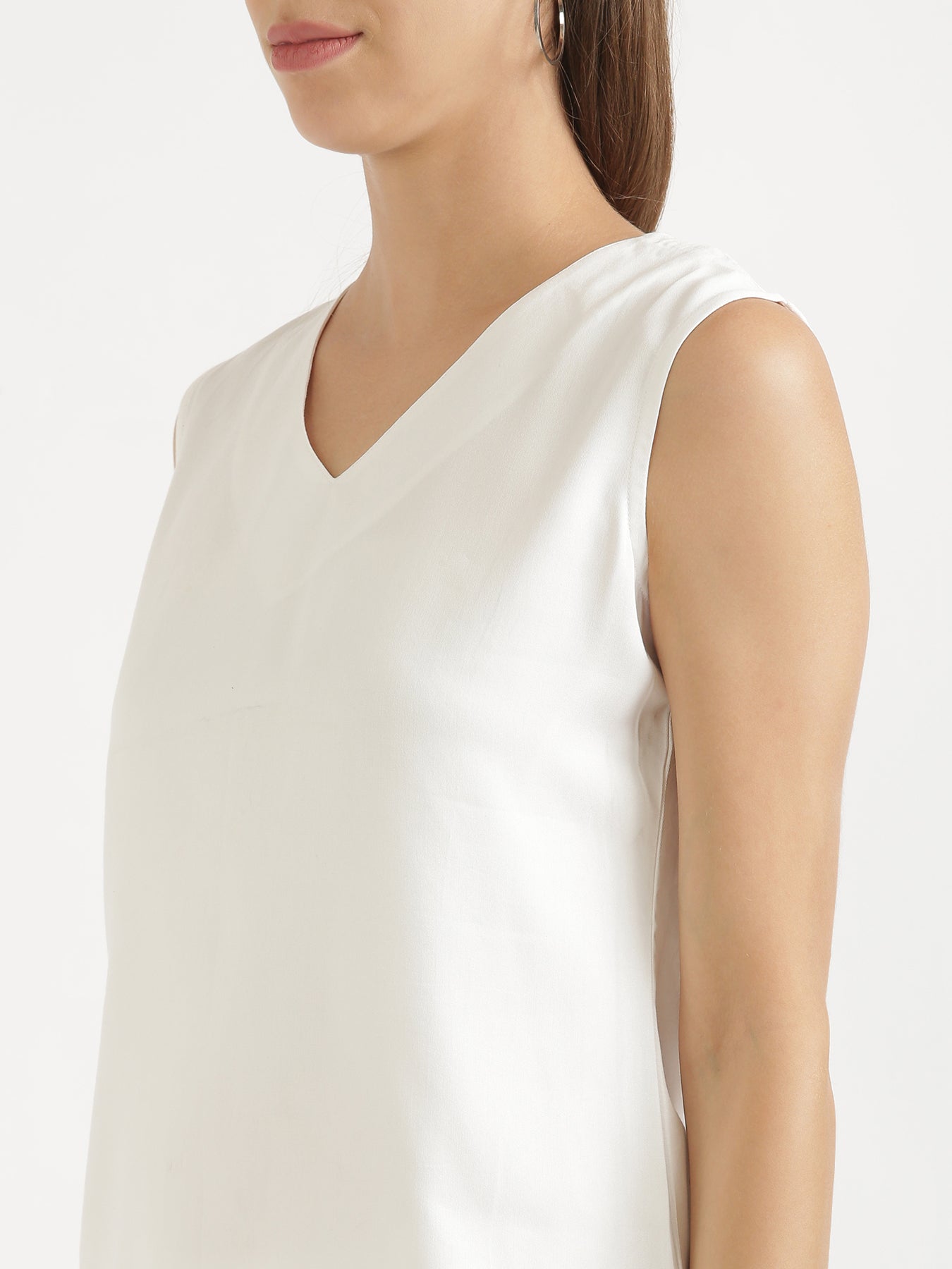 White Viscose Coord Set