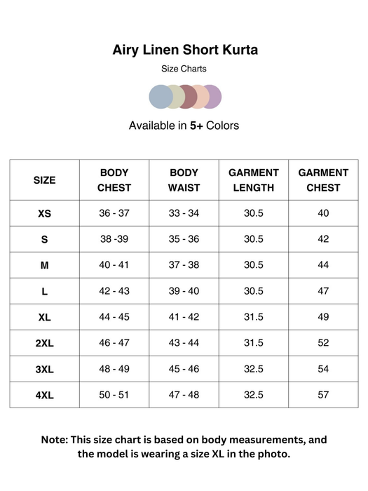 Men Rose Taupe Airy Linen Short Kurta