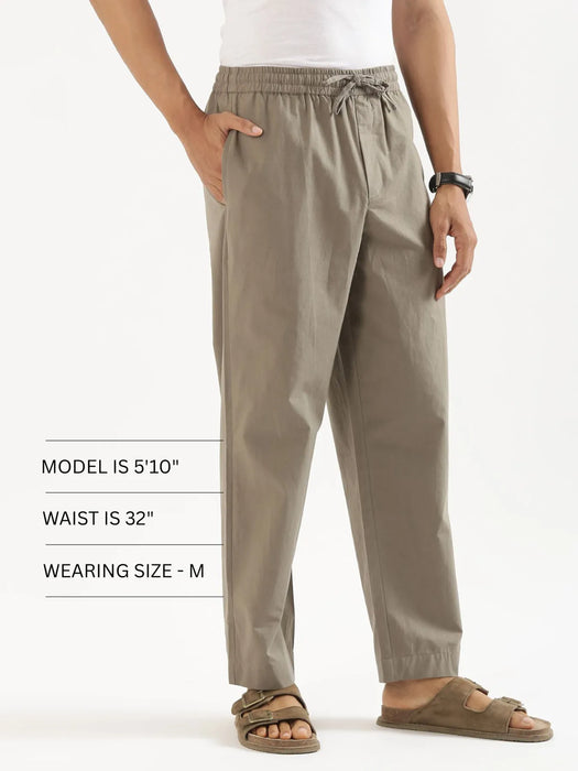 Men Grey Cotton Pant