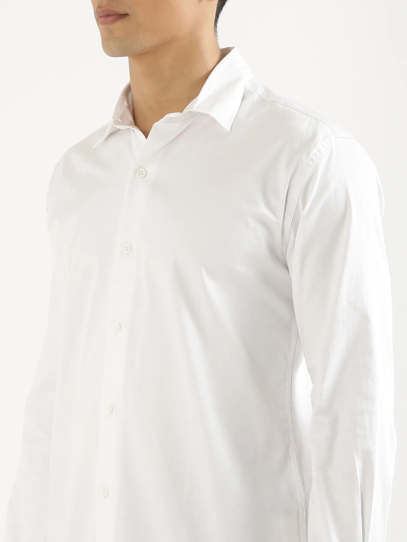 Men Plus Size White Formal Shirts