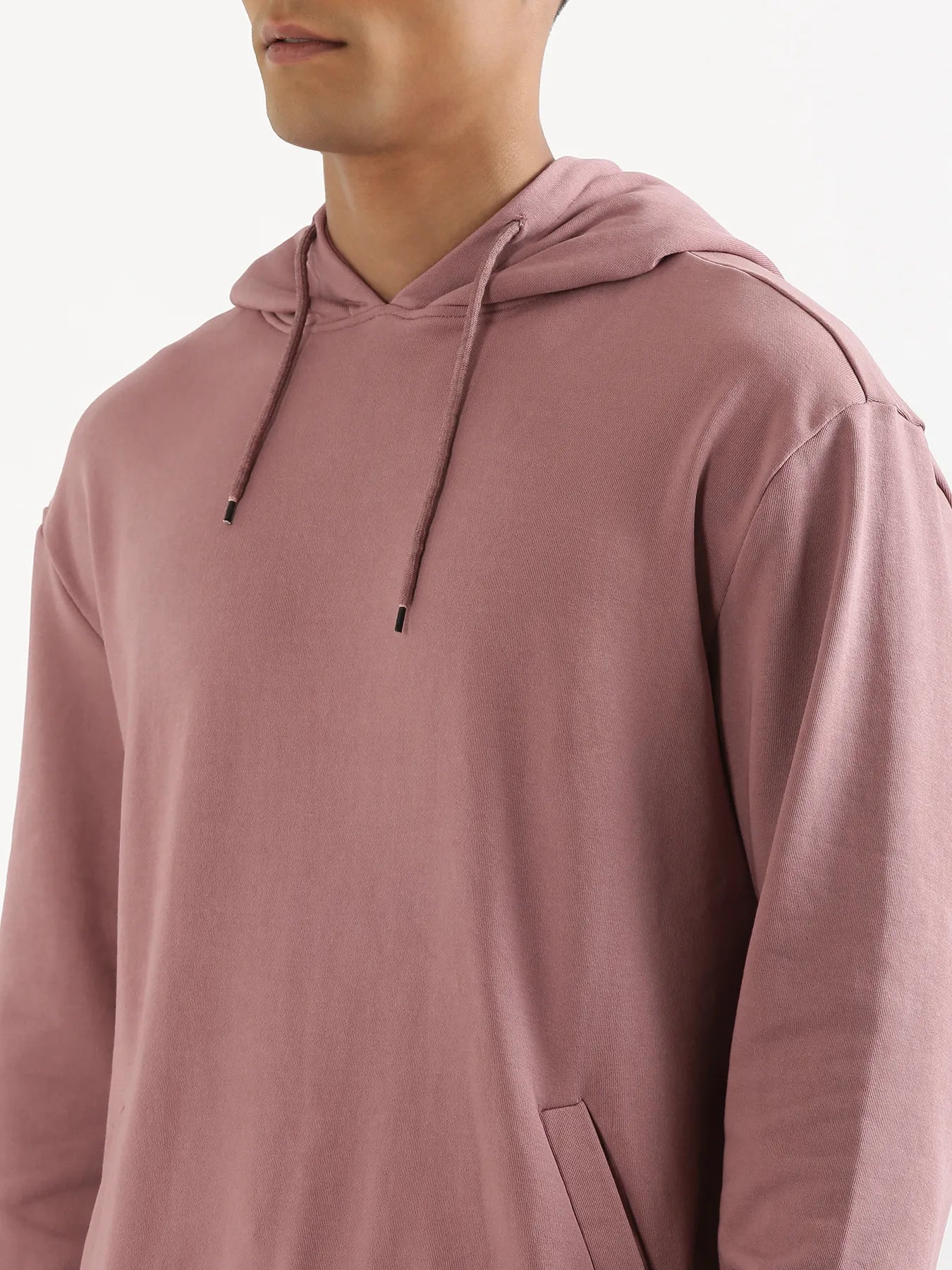 Unisex Rose Taupe Pullover Fleece Hoodie