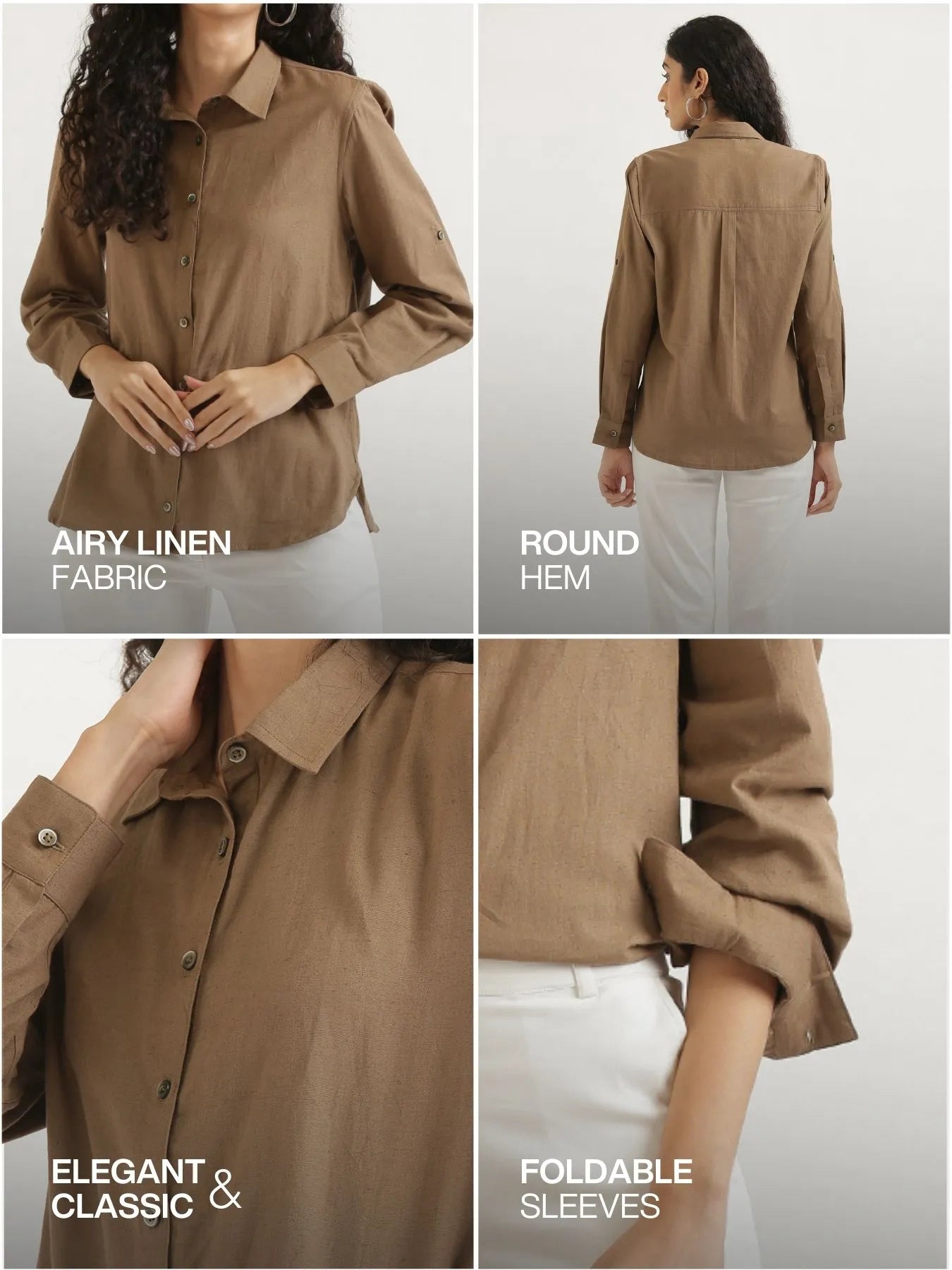 Pick Any 4 Women Airy-Linen Shirt
